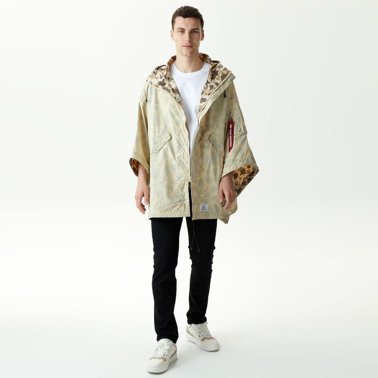 Alpha Industries Packaway Poncho Erkek Krem Yağmurluk