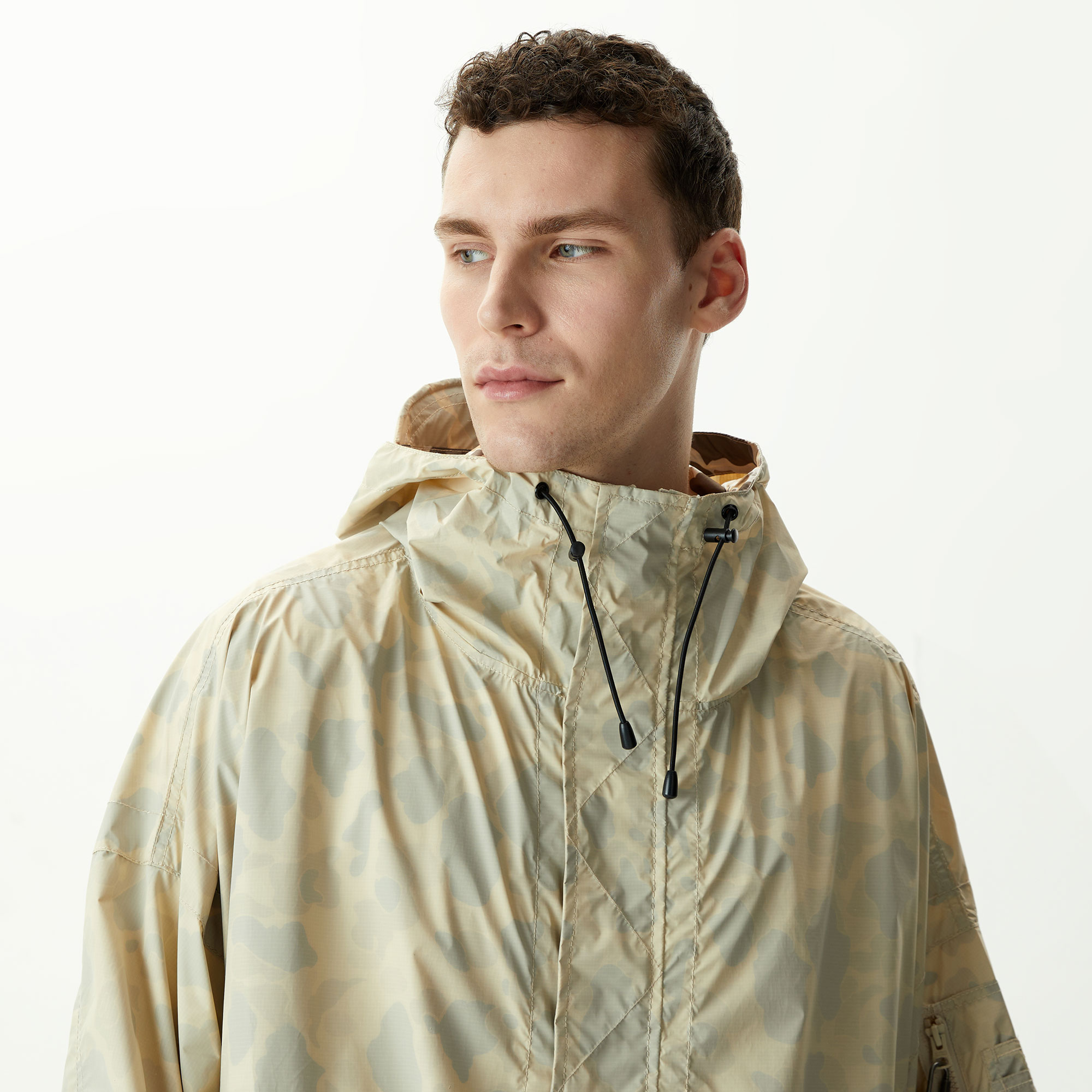 Alpha Industries Packaway Poncho Erkek Krem