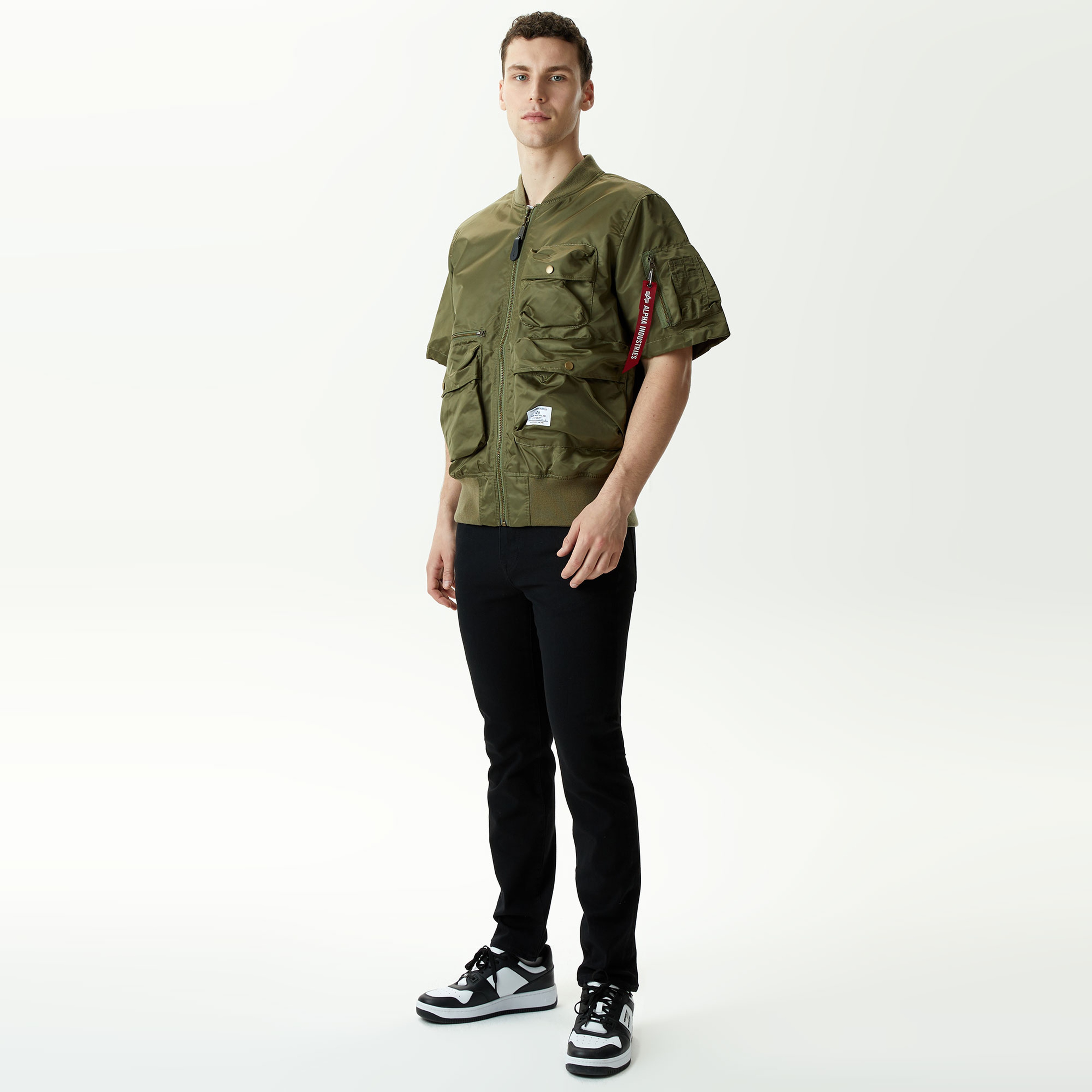 Alpha Industries L-2B Sleeve Flight Unisex Yeşil Ceket