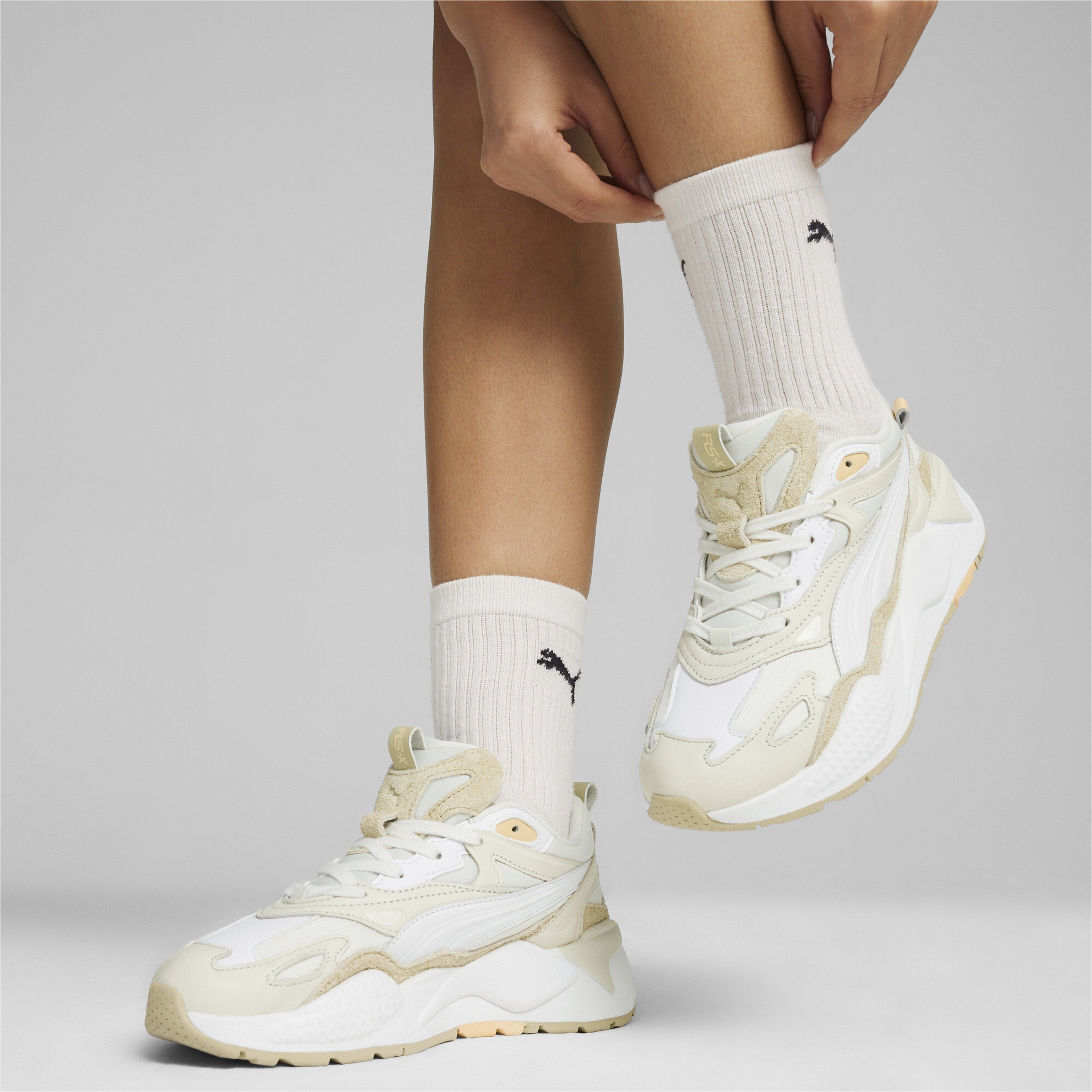 Puma Rs-X Efekt Lux Kadın Krem Spor Ayakkabı