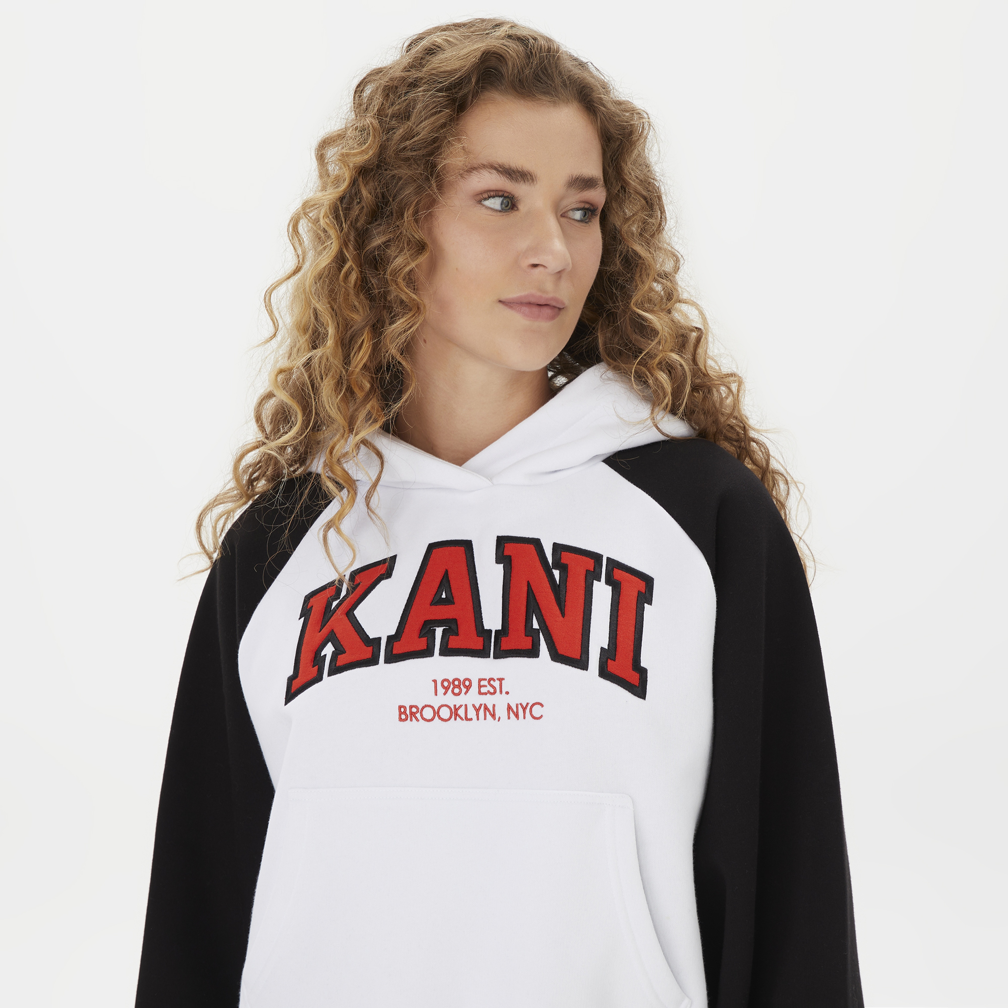 Karl Kani Classic Kadın Beyaz Hoodie