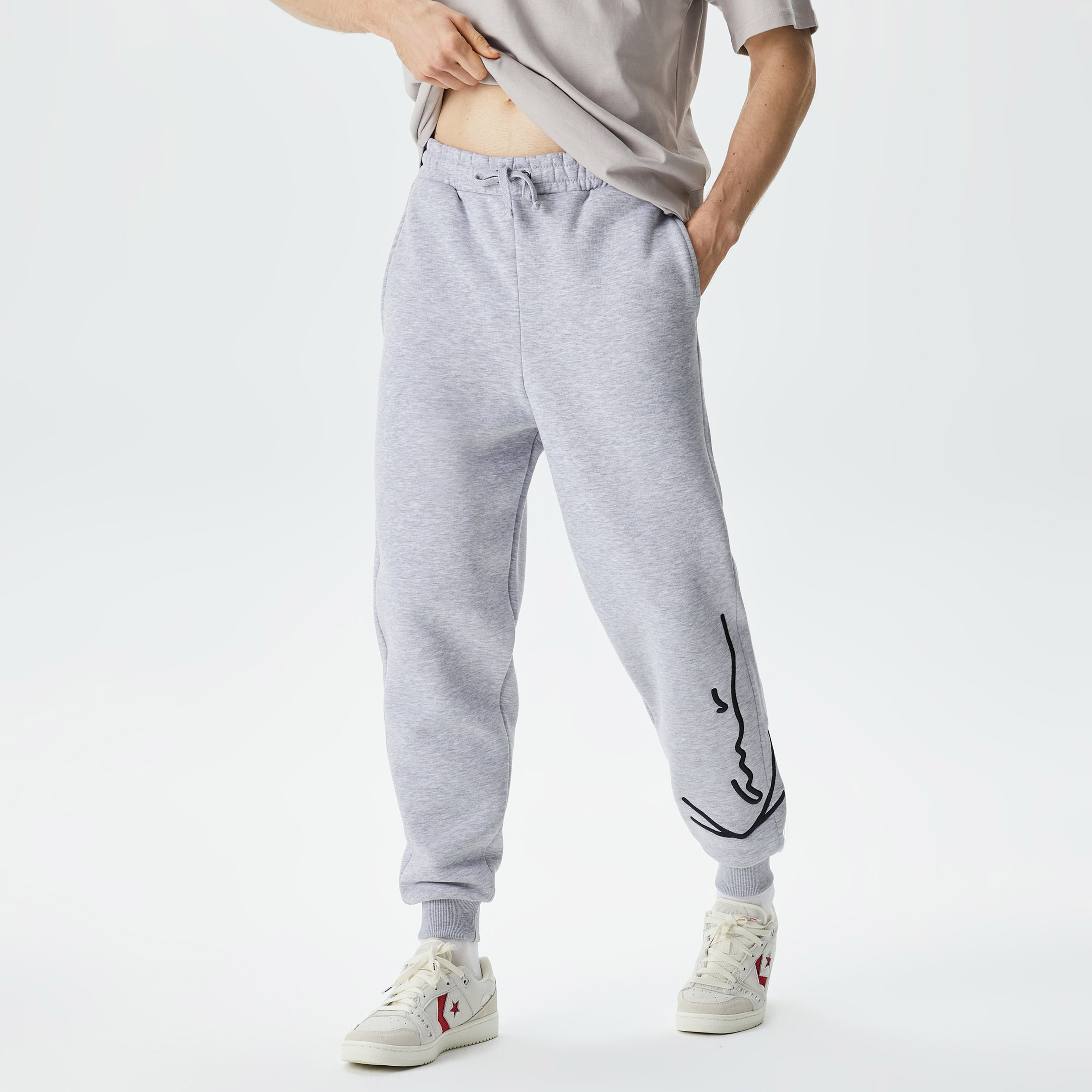 Karl Kani Signature Essential Regular Fit Erkek Gri Eşofman Altı