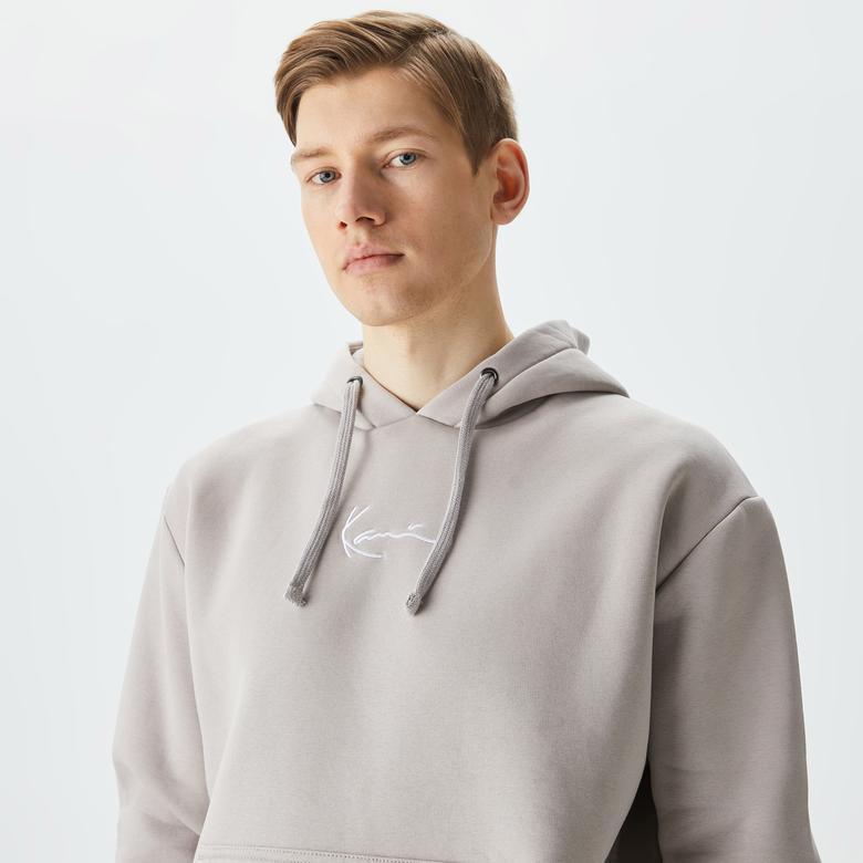 Karl Kani Small Signature Essential Erkek Gri Hoodie