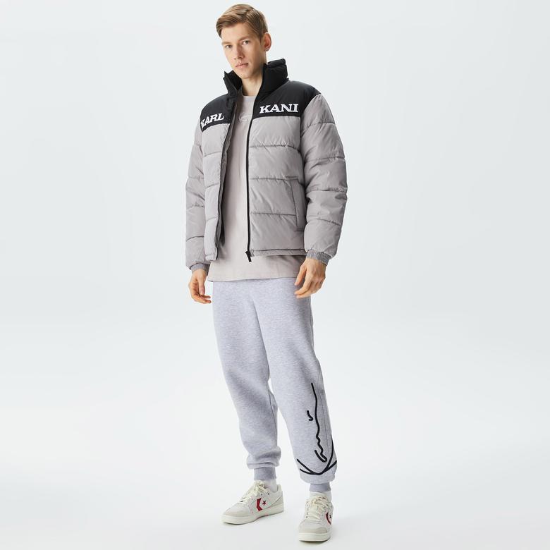 Karl Kani Retro Essential Puffer Erkek Gri Ceket
