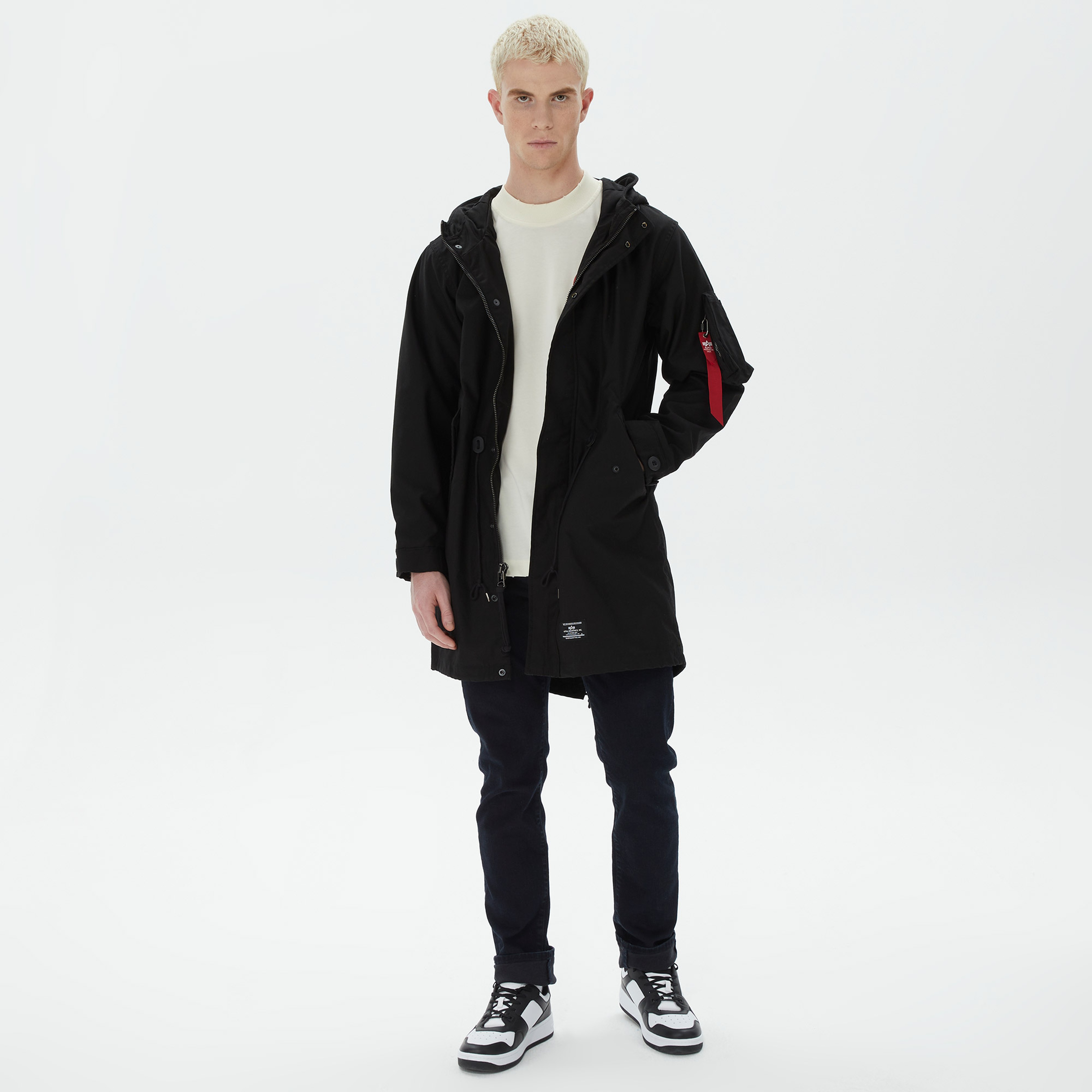 Alpha Industries M-59 Fishtail Mod Erkek Siyah Ceket