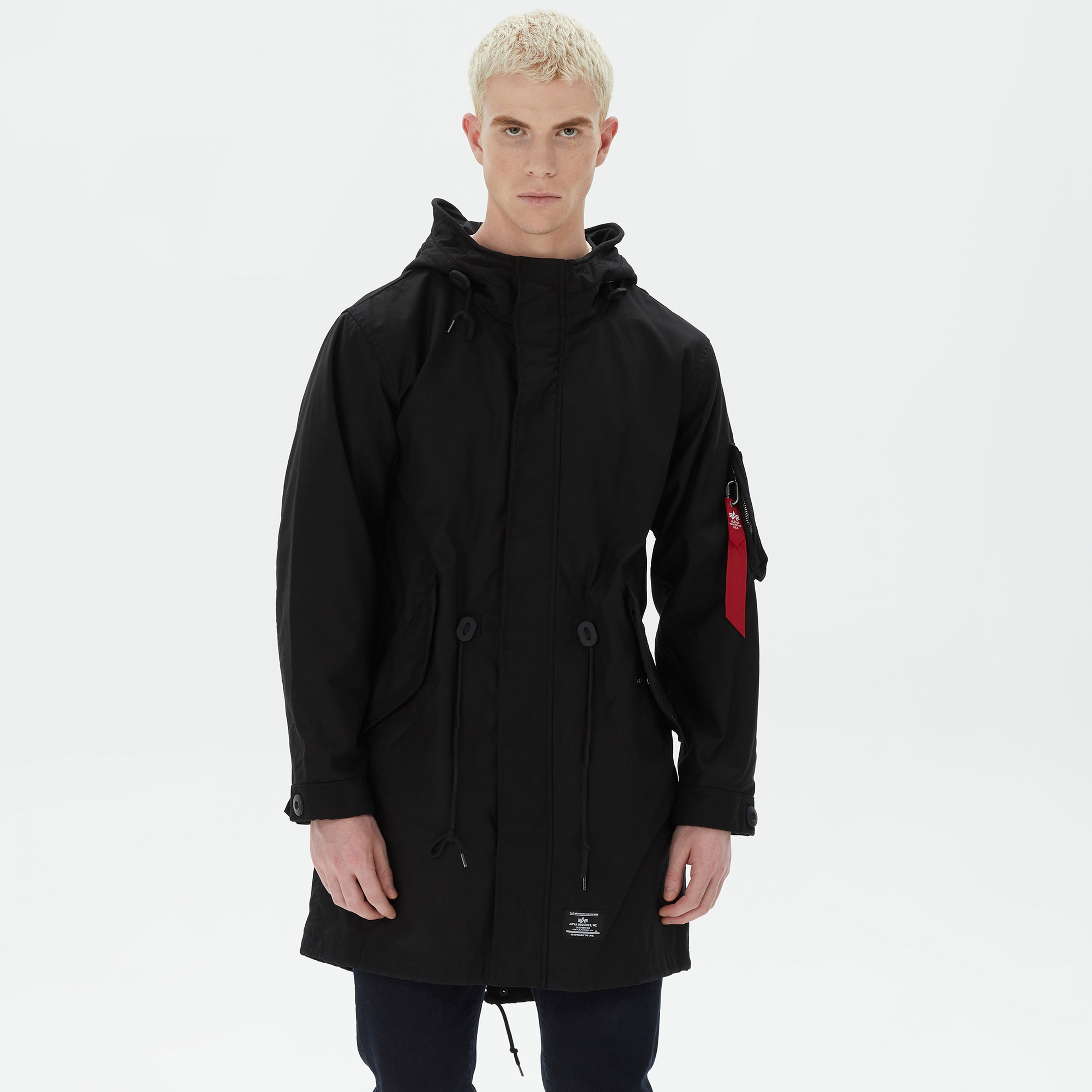 Alpha Industries M-59 Fishtail Mod Erkek Siyah Ceket