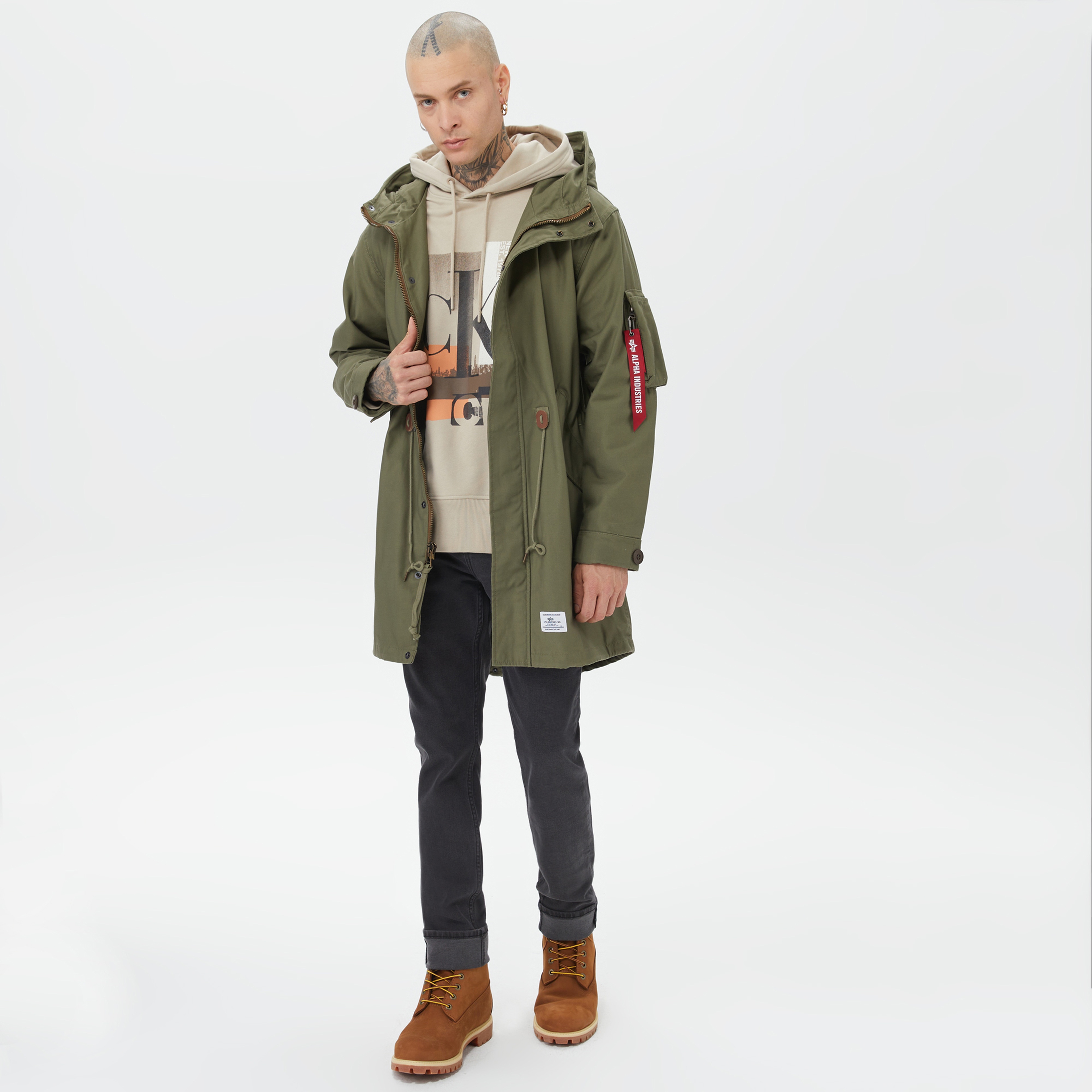 Alpha Industries M-59 Fishtail Mod Erkek Haki Ceket