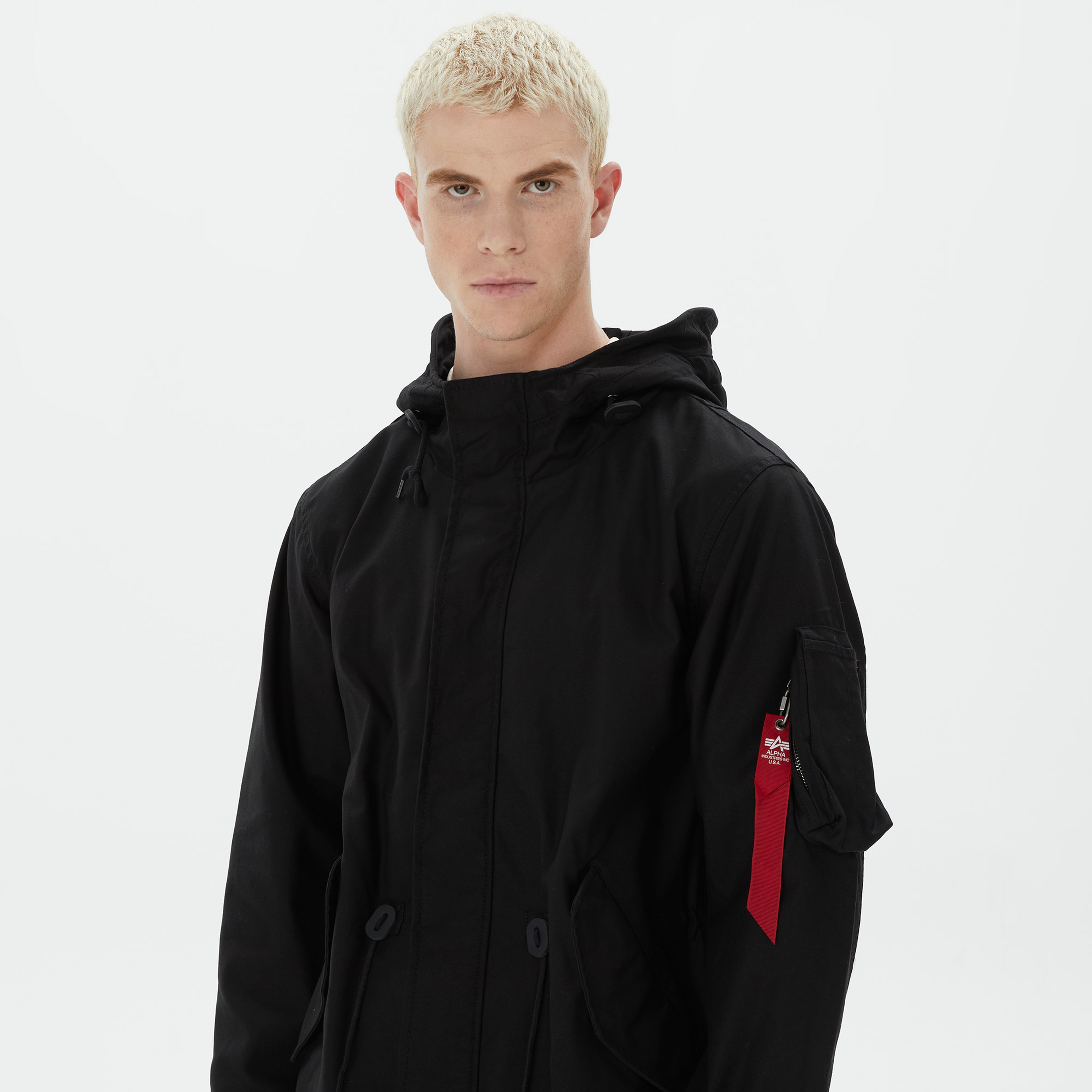 Alpha Industries M-59 Fishtail Mod Erkek Siyah Ceket