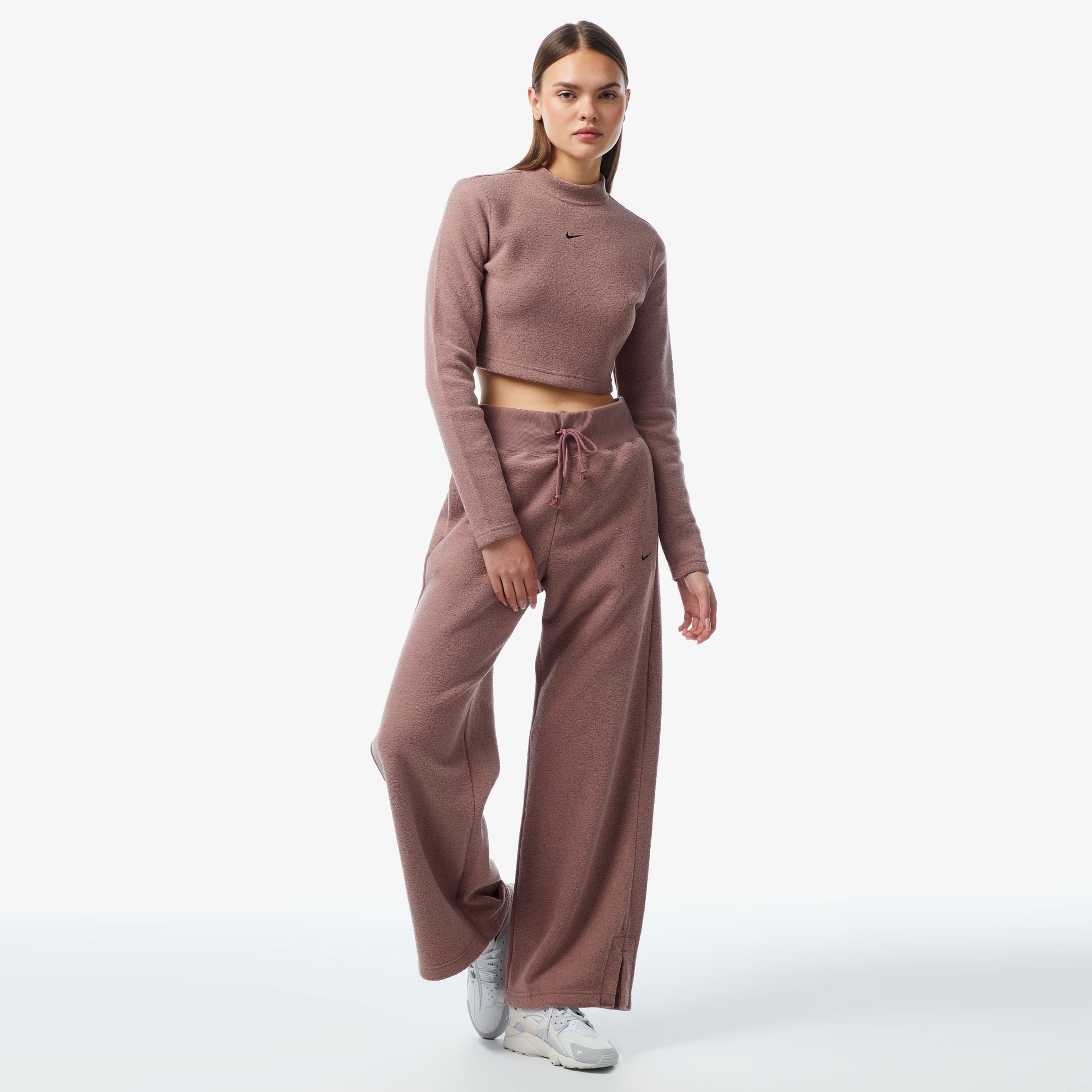 Nike Sportswear Phoenix Plush Kadın Kahverengi Sweatshirt
