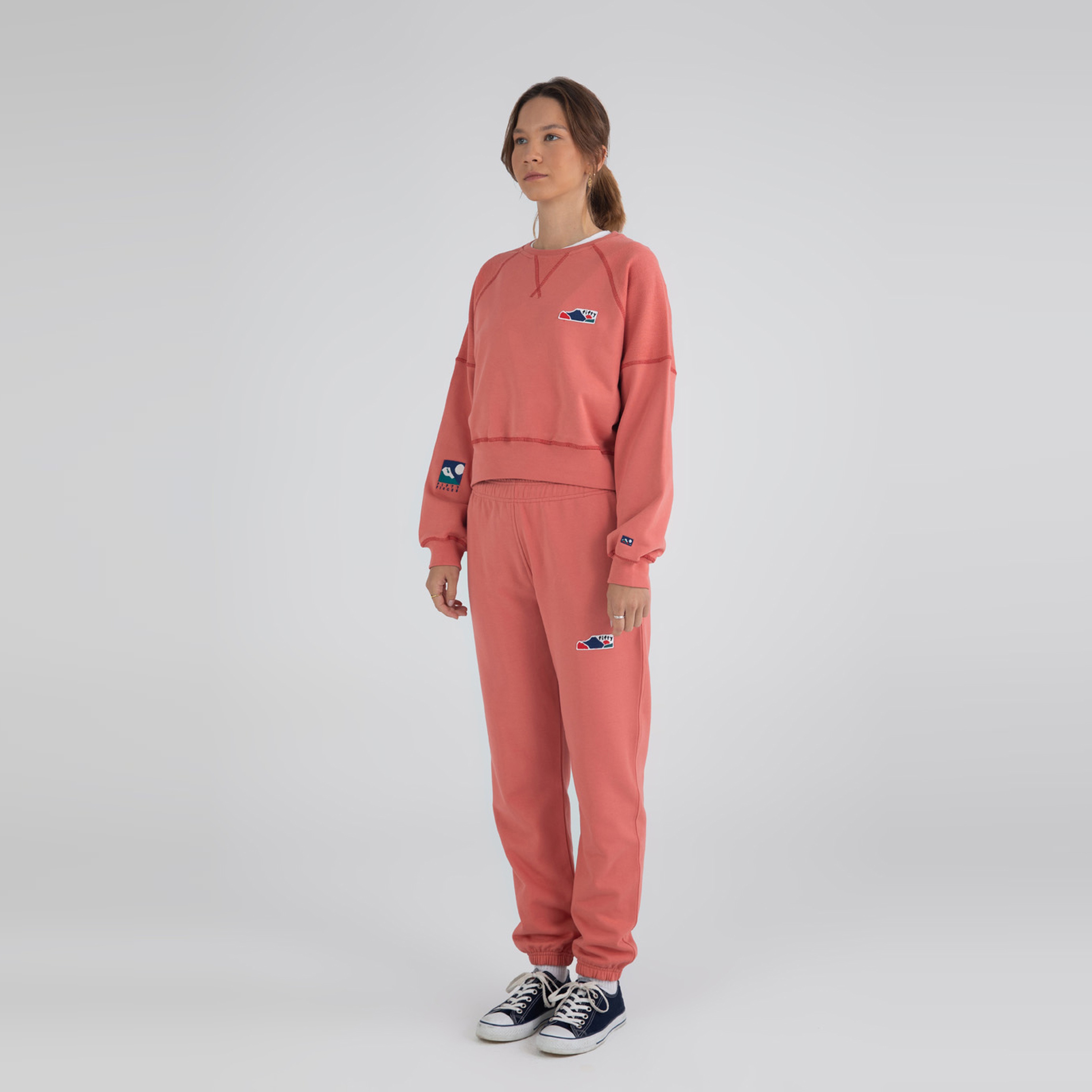 Fifty Pieces Boyfriend Fit Kadın Pembe Eşofman Altı