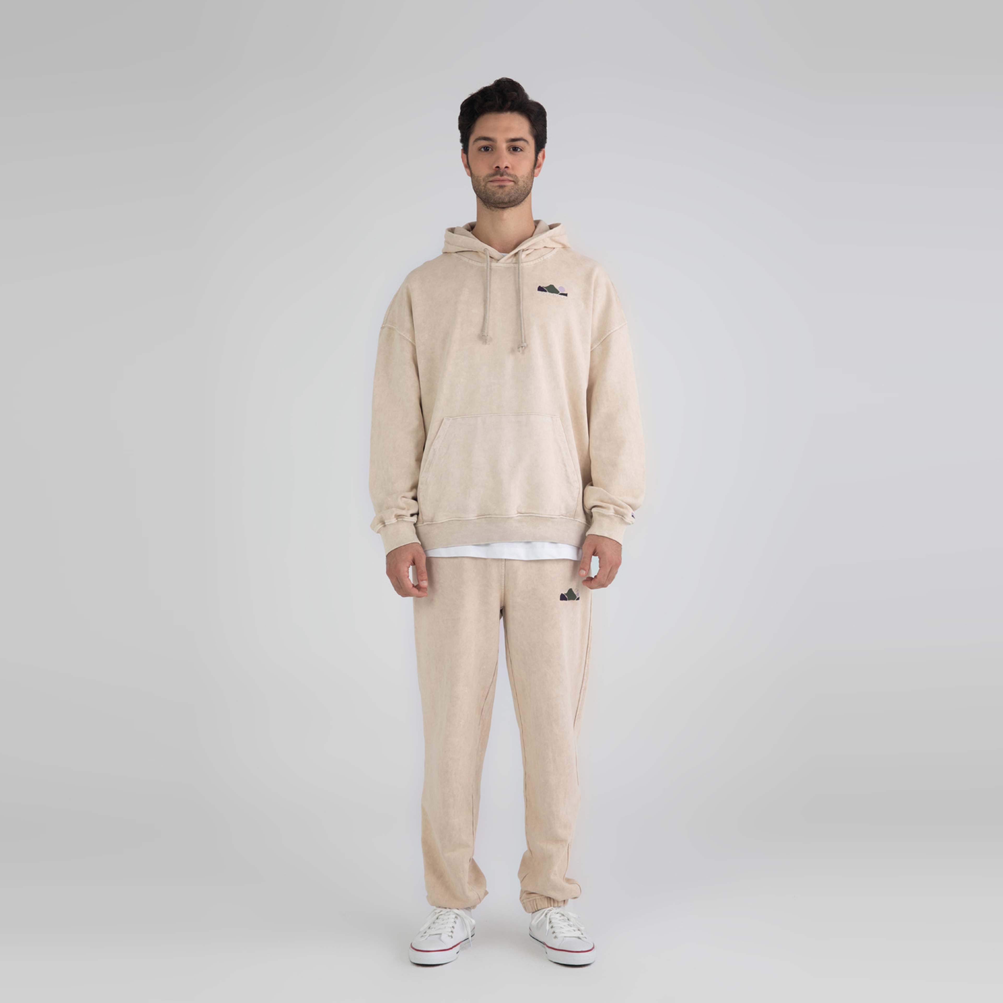 Fifty Pieces Oversize Erkek Krem Hoodie