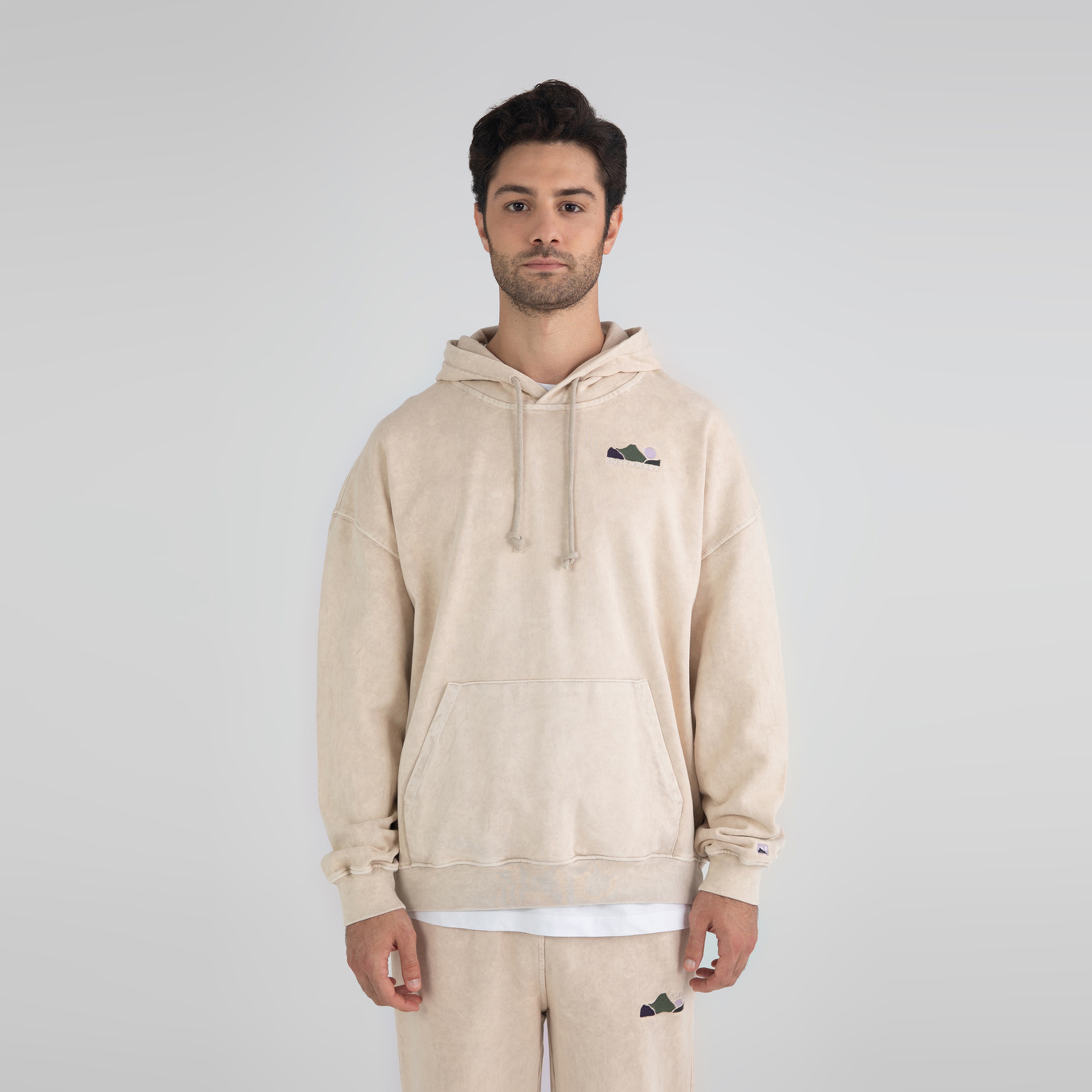 Fifty Pieces Oversize Erkek Krem Hoodie