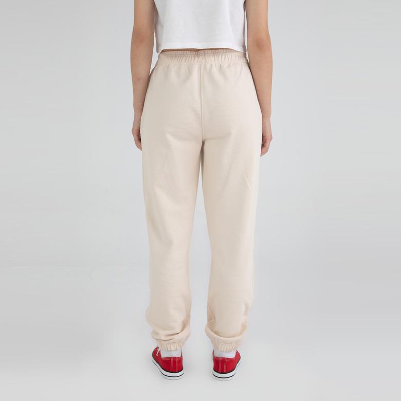 Fifty Pieces Boyfriend Fit Kadın Krem Eşofman Altı