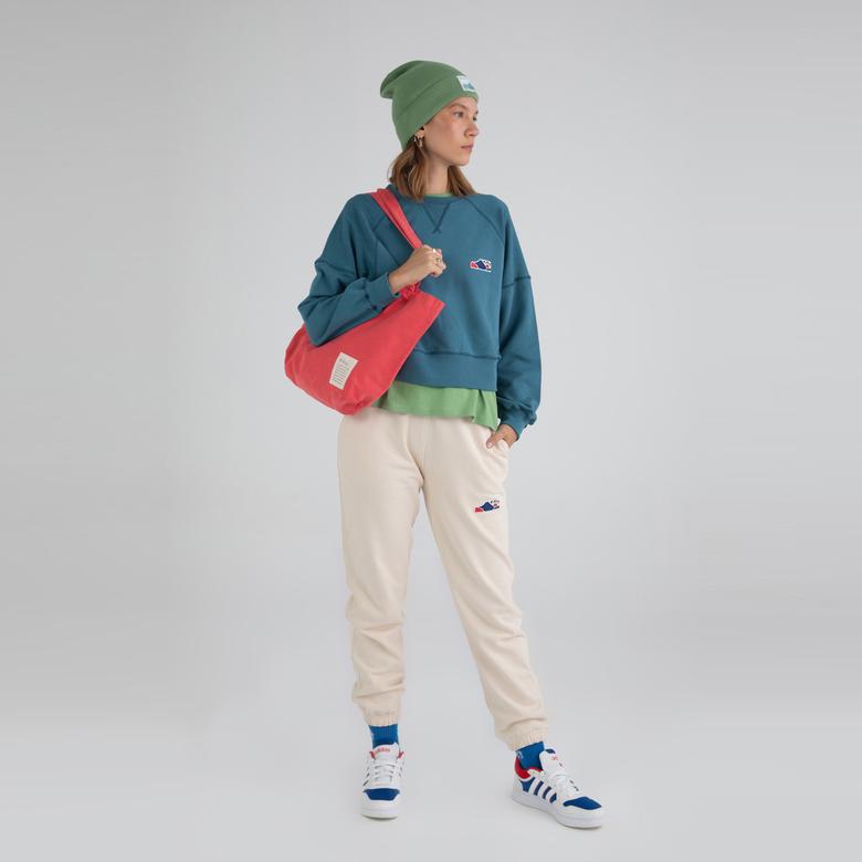 Fifty Pieces Boyfriend Fit Kadın Krem Eşofman Altı