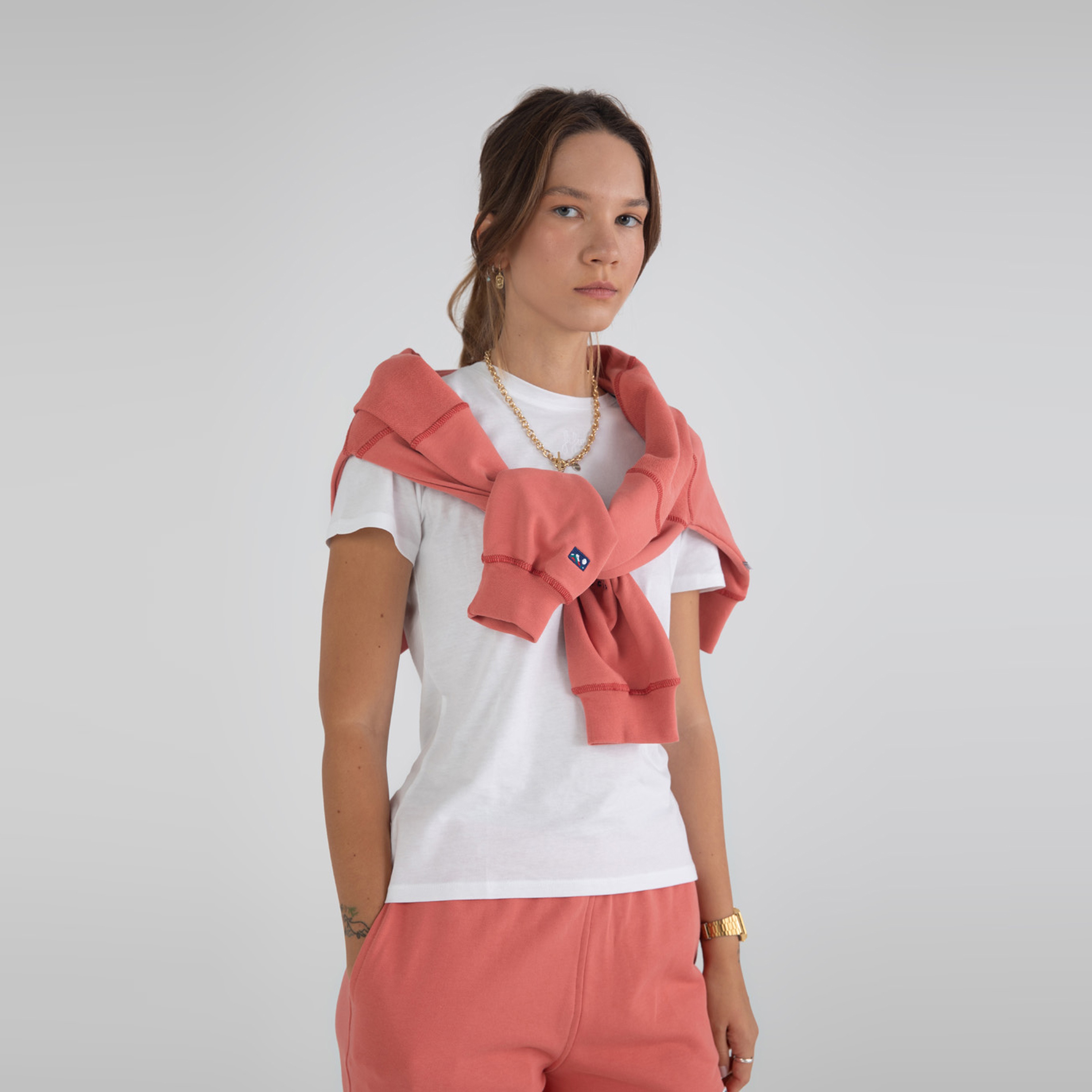 Fifty Pieces Oversize Kadın Pembe Sweatshirt