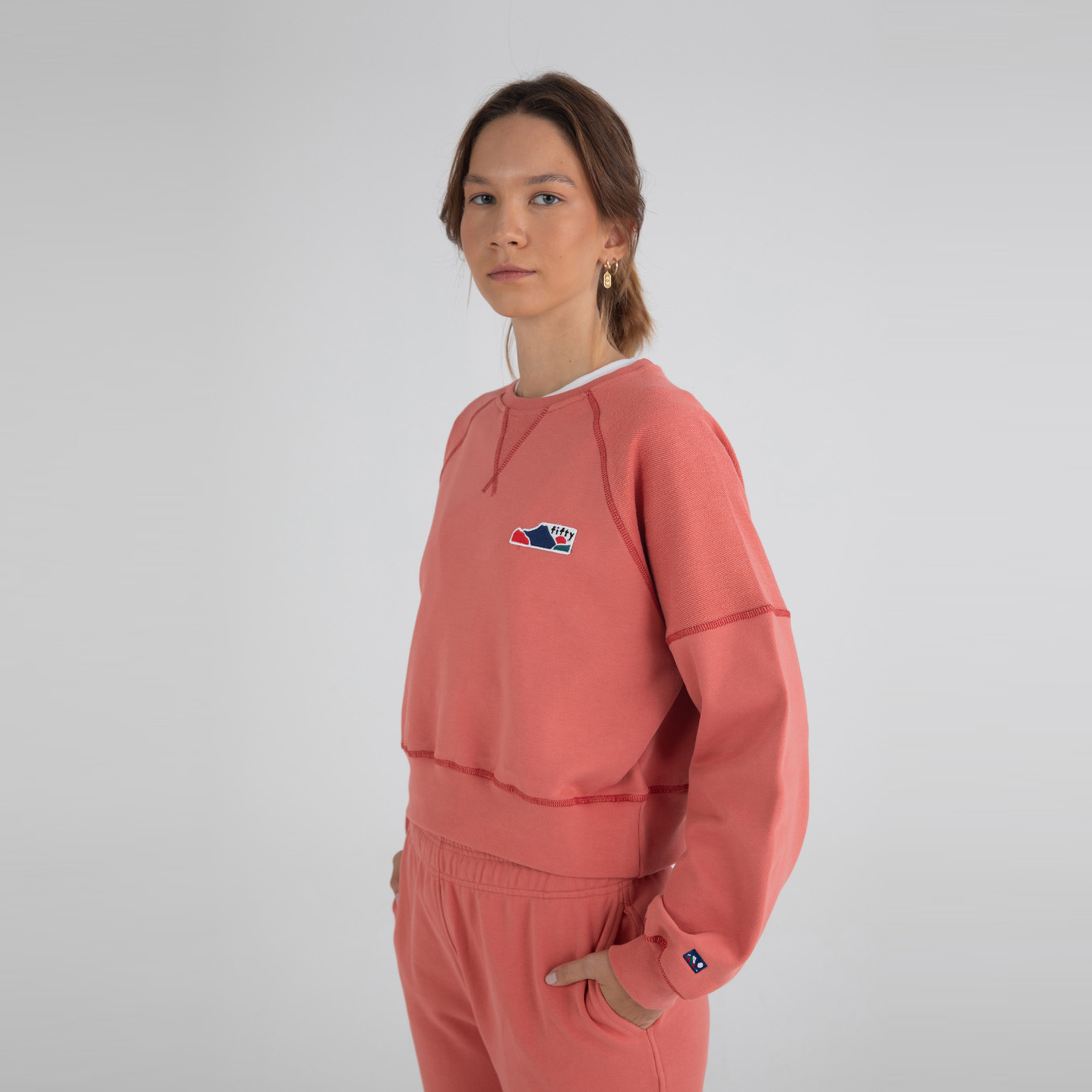 Fifty Pieces Oversize Kadın Pembe Sweatshirt