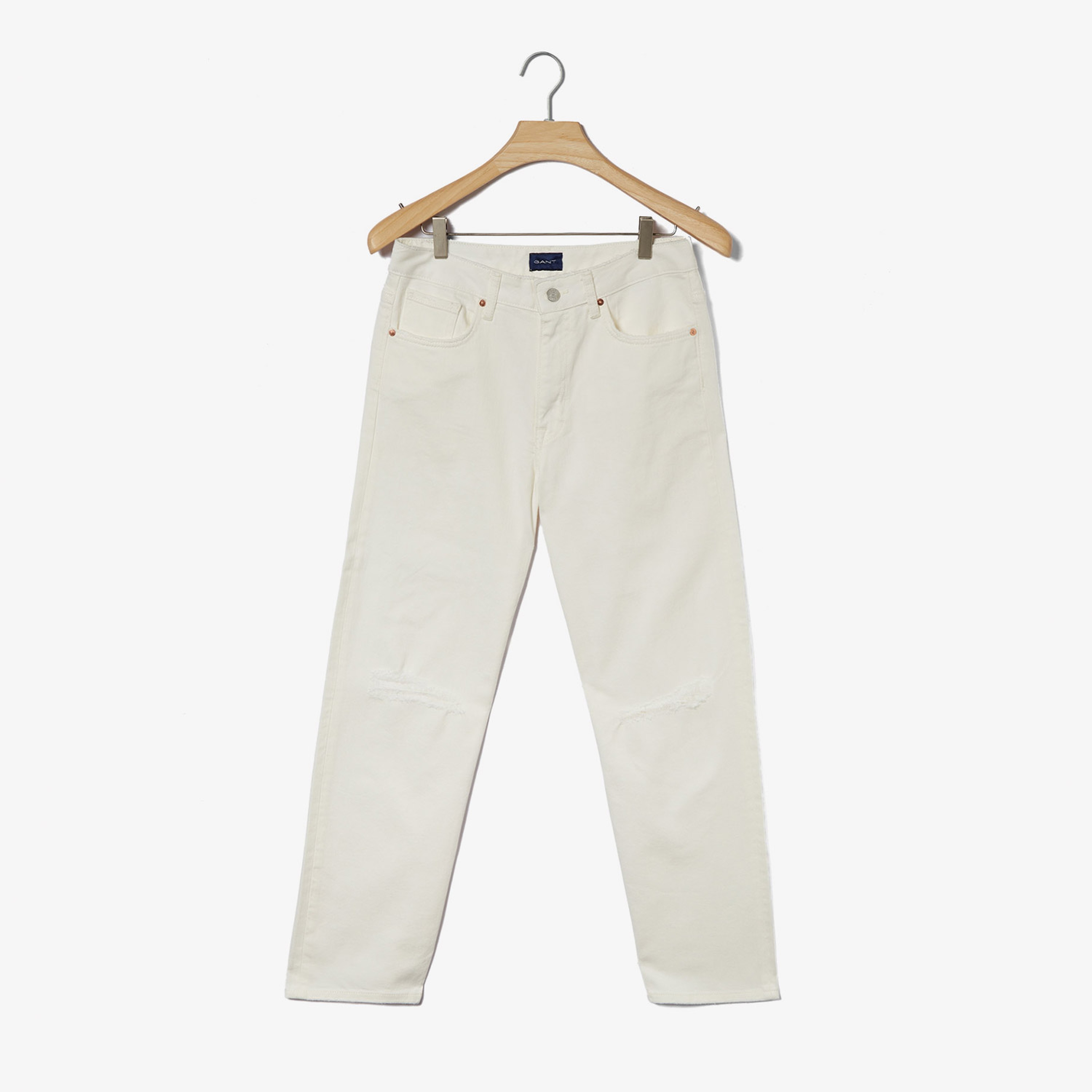 GANT Kadın Bej Relaxed Fit Pantolon