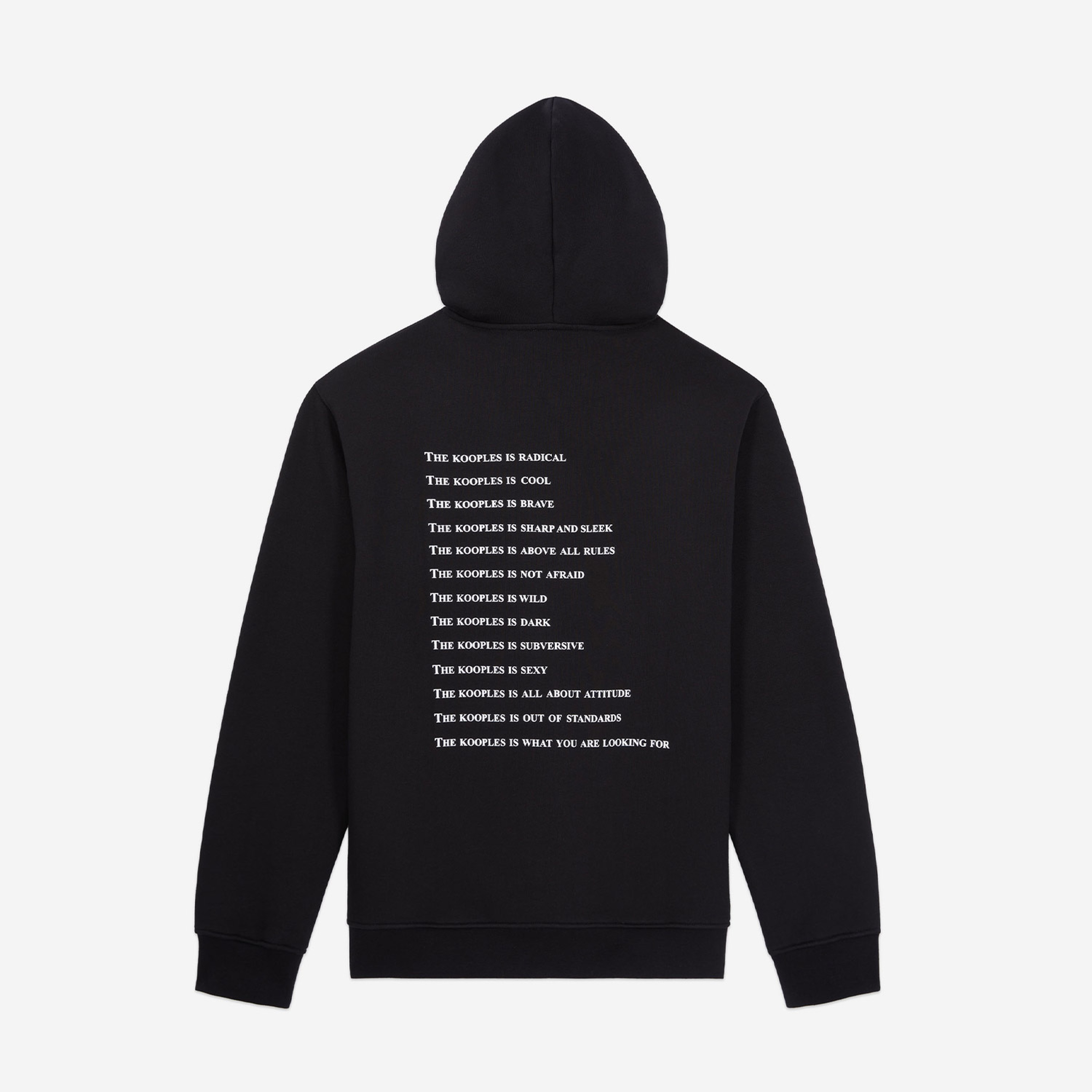 ERKEK BASKILI FERMUARLI SİYAH SWEATSHIRT