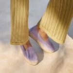 Manebi Hamptons Double Sole Kadın Mor Espadril