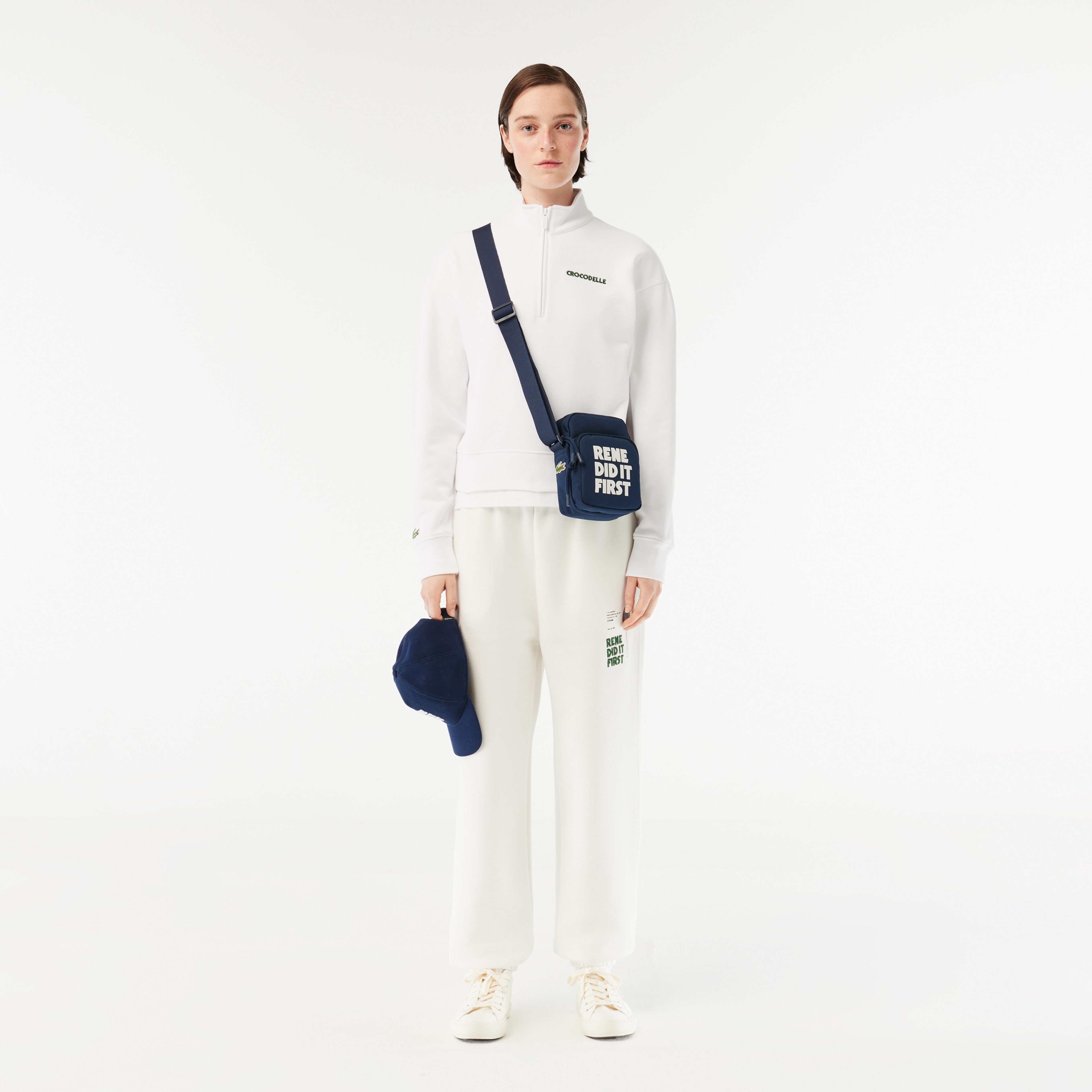 Erkek Baskılı Lacivert Postacı Çantası