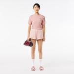 Kadın Regular Fit Bisiklet Yaka Pembe T-Shirt