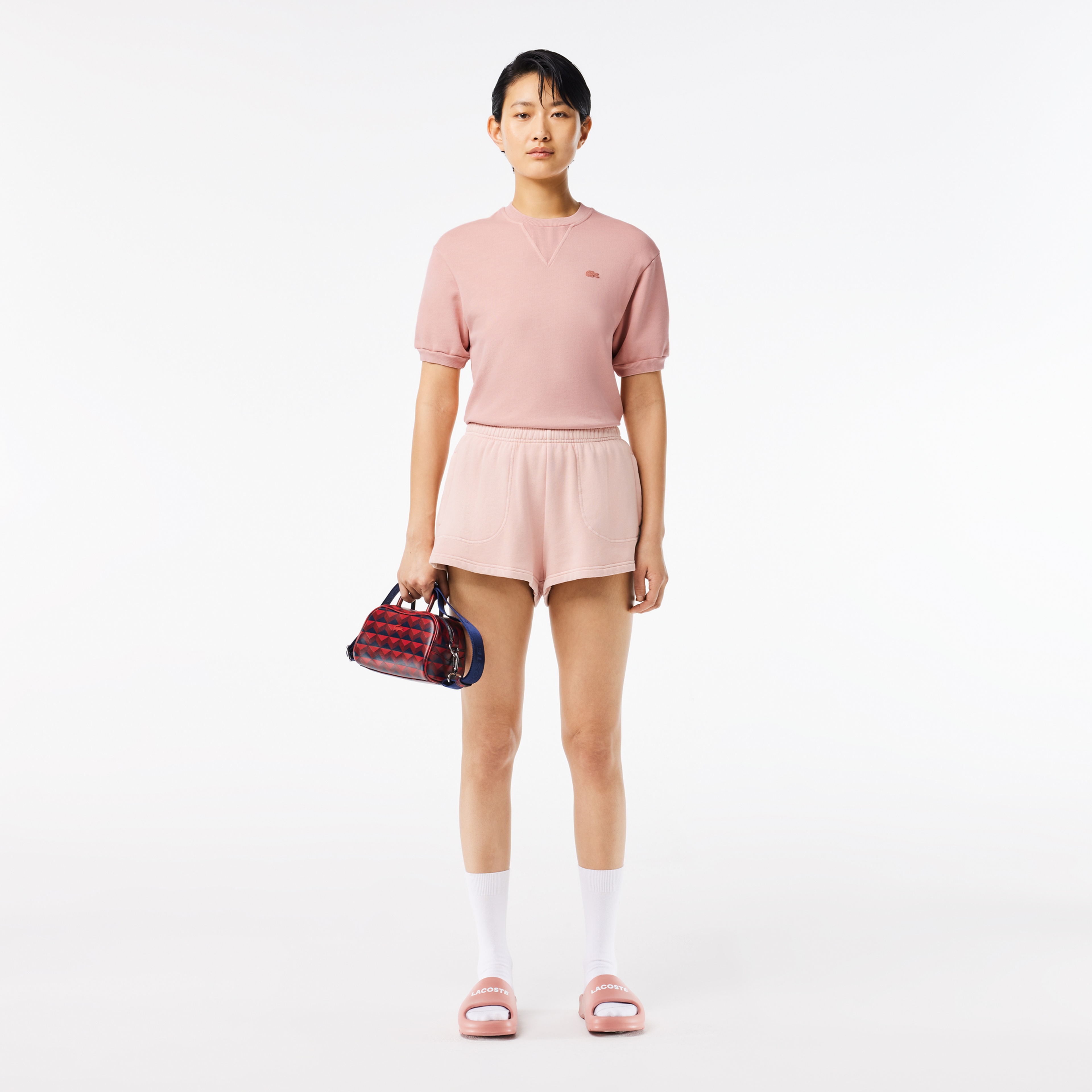 Kadın Regular Fit Bisiklet Yaka Pembe T-Shirt