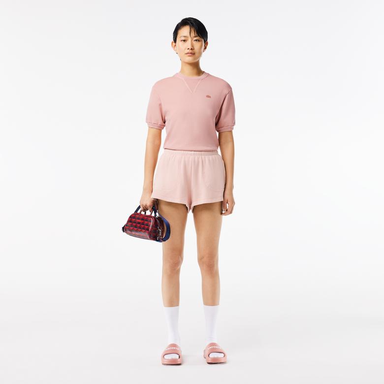 Kadın Regular Fit Bisiklet Yaka Pembe T-Shirt