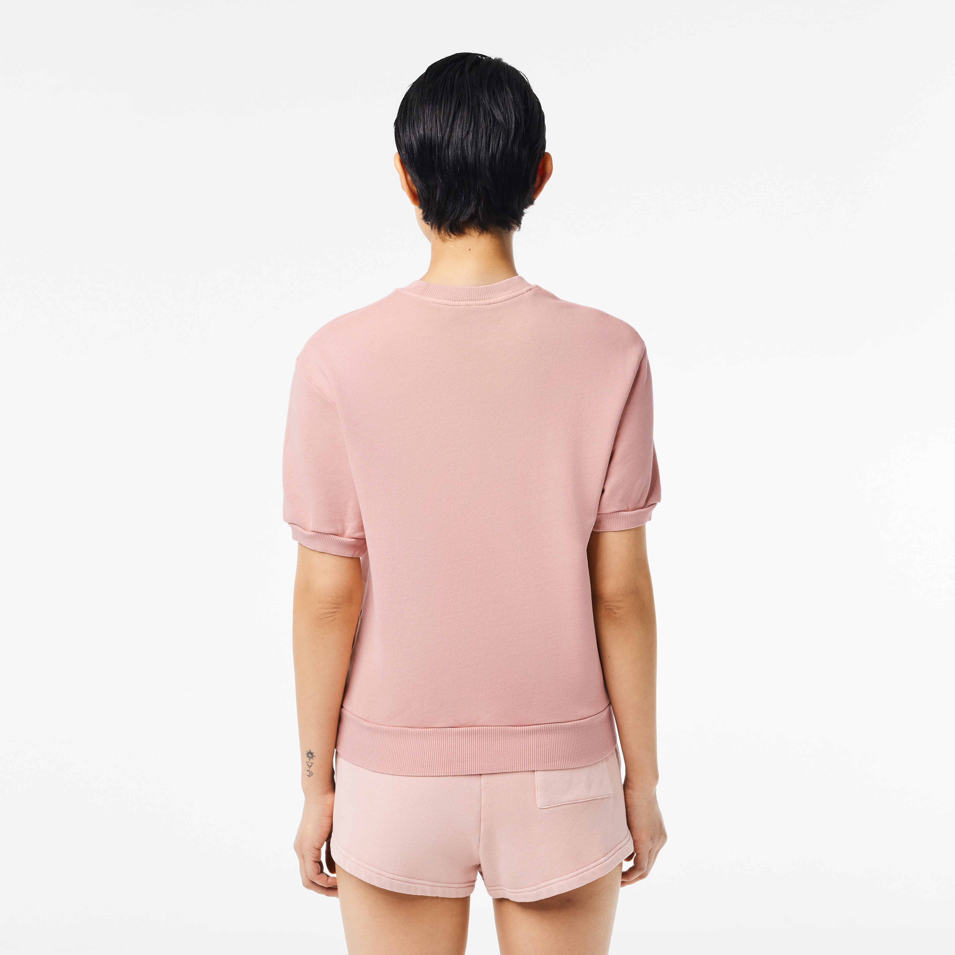 Kadın Regular Fit Bisiklet Yaka Pembe T-Shirt