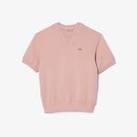 Kadın Regular Fit Bisiklet Yaka Pembe T-Shirt