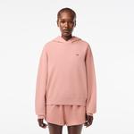 Kadın Oversize Fit Kapüşonlu Pembe Sweatshirt
