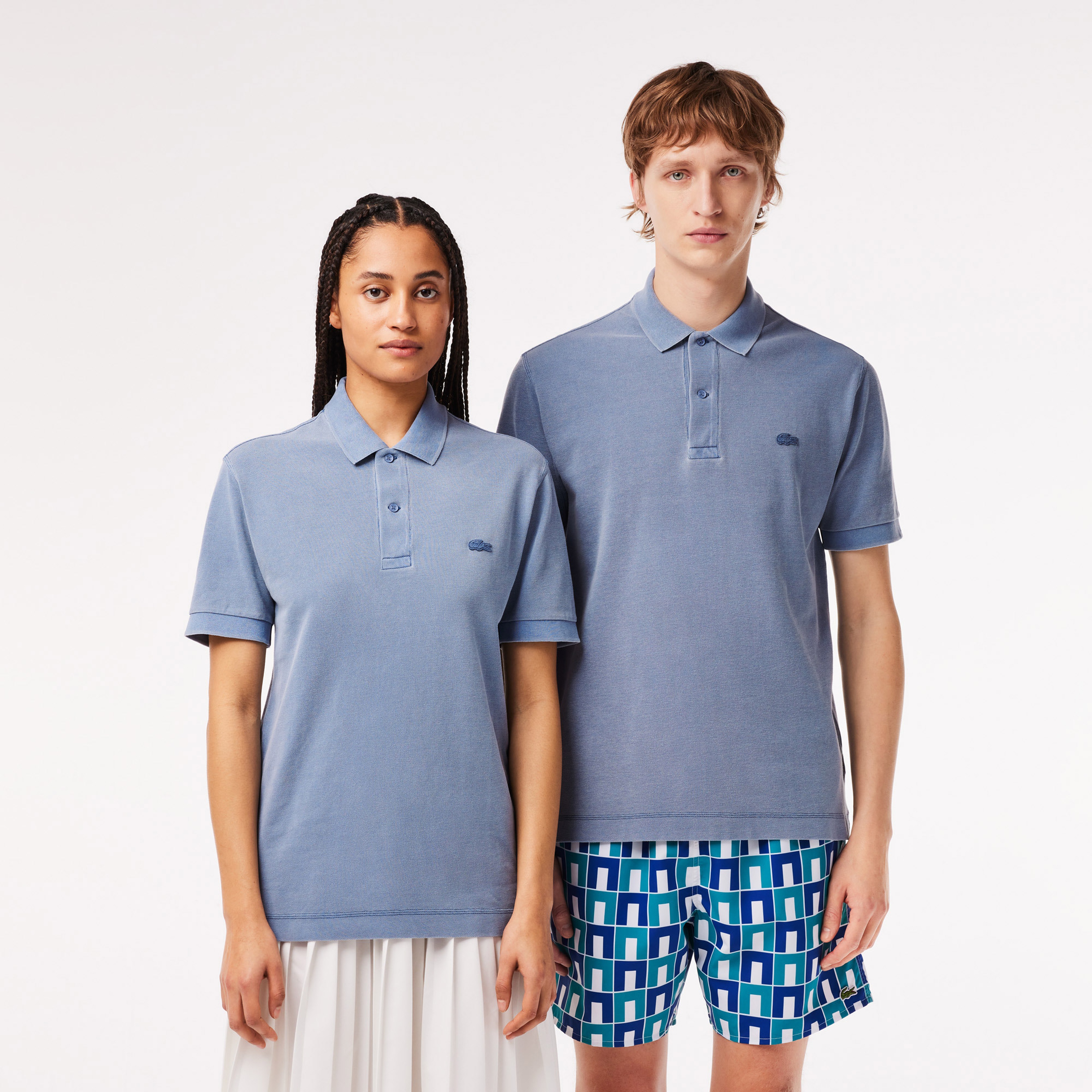 Unisex Classic Fit Mavi Polo