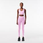 Kadın Slim Fit Baskılı Pembe Tayt