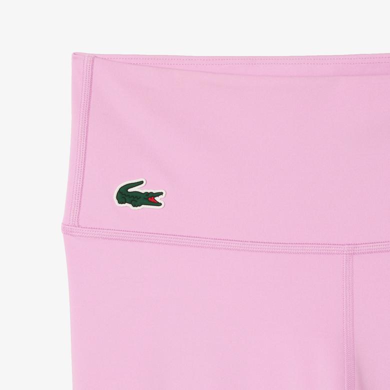 Kadın Slim Fit Baskılı Pembe Tayt