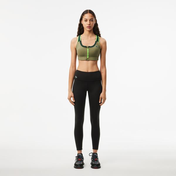 Kadın Slim Fit Baskılı Siyah Tayt