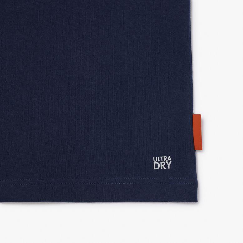 Roland Garros Unisex Regular Fit Bisiklet Yaka Baskılı Lacivert T-Shirt