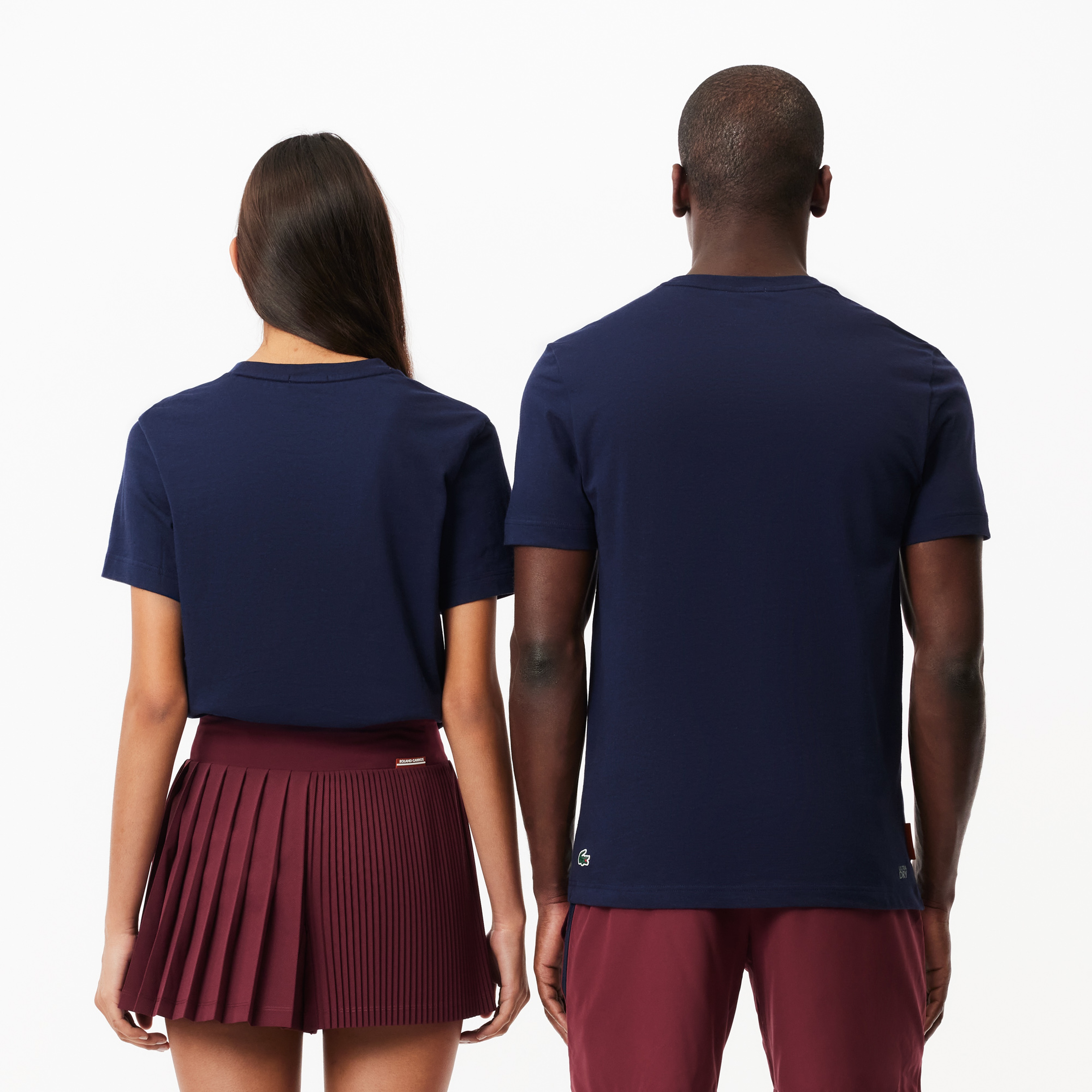 Roland Garros Unisex Regular Fit Bisiklet Yaka Baskılı Lacivert T-Shirt