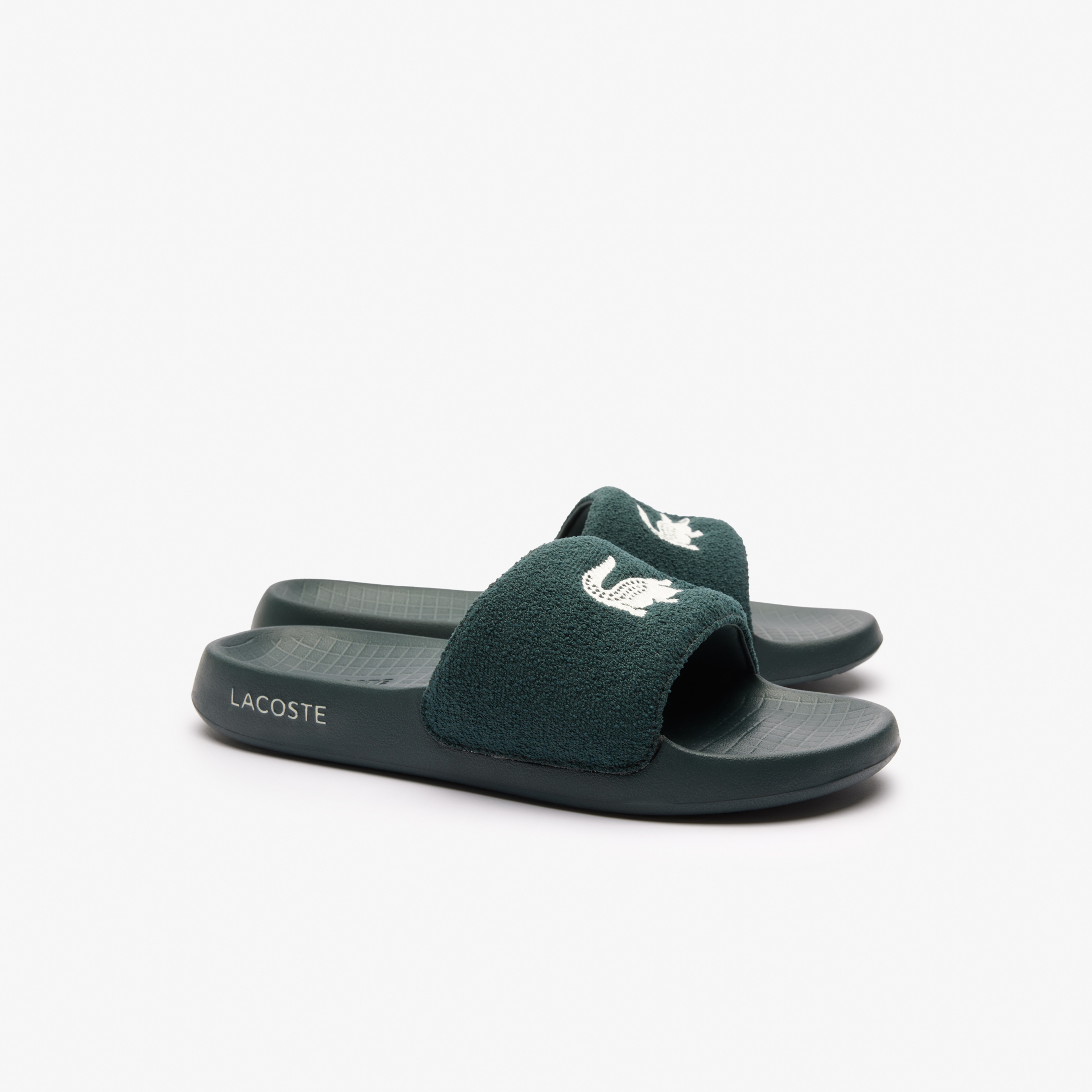 Lacoste Croco 1.0 Erkek Koyu Yeşil Terlik