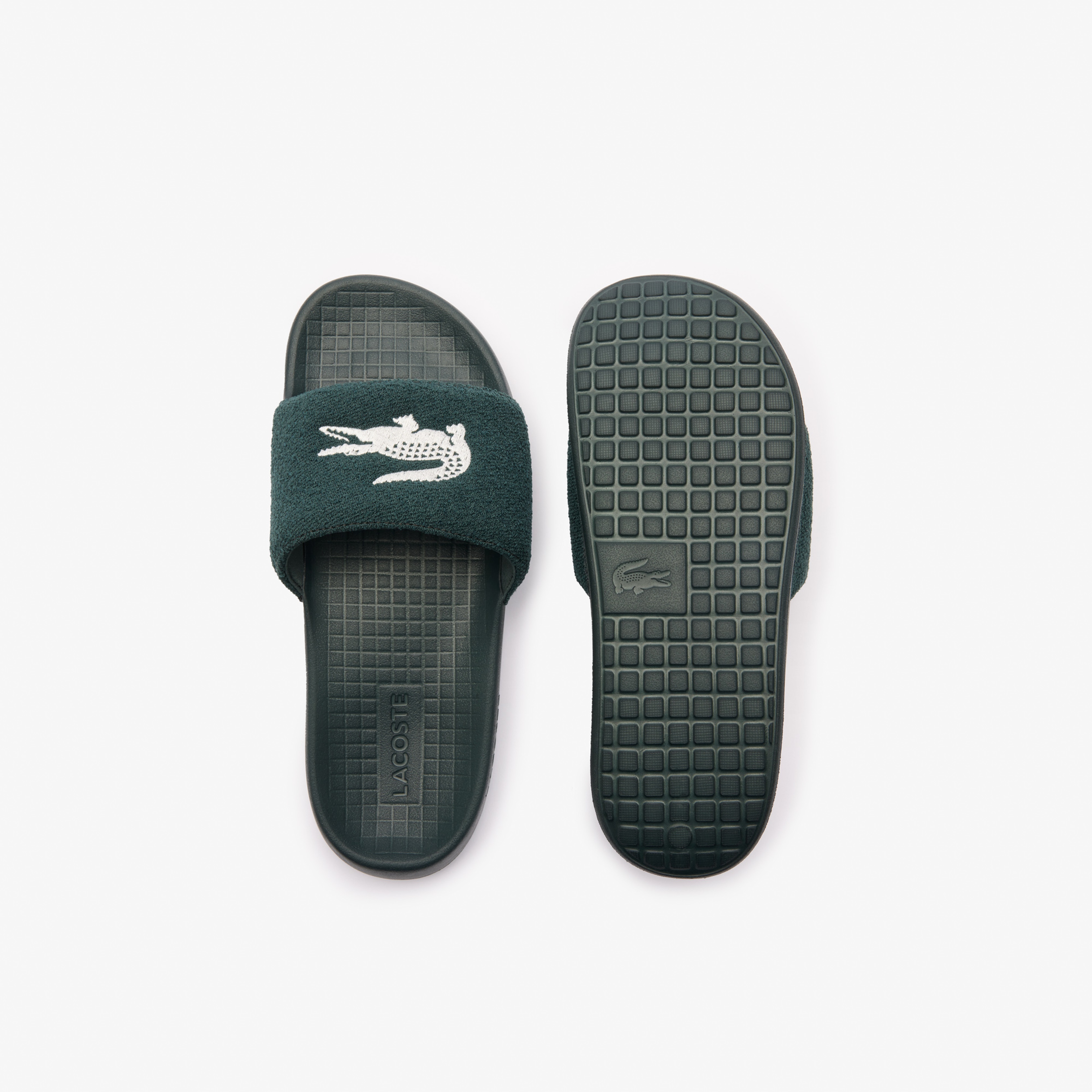 Lacoste Croco 1.0 Erkek Koyu Yeşil Terlik