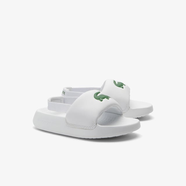 Lacoste Lacoste Croco 1.0 Çocuk Beyaz Terlik Sandalet & Terlik | Occasion Beyaz - 3. görsel