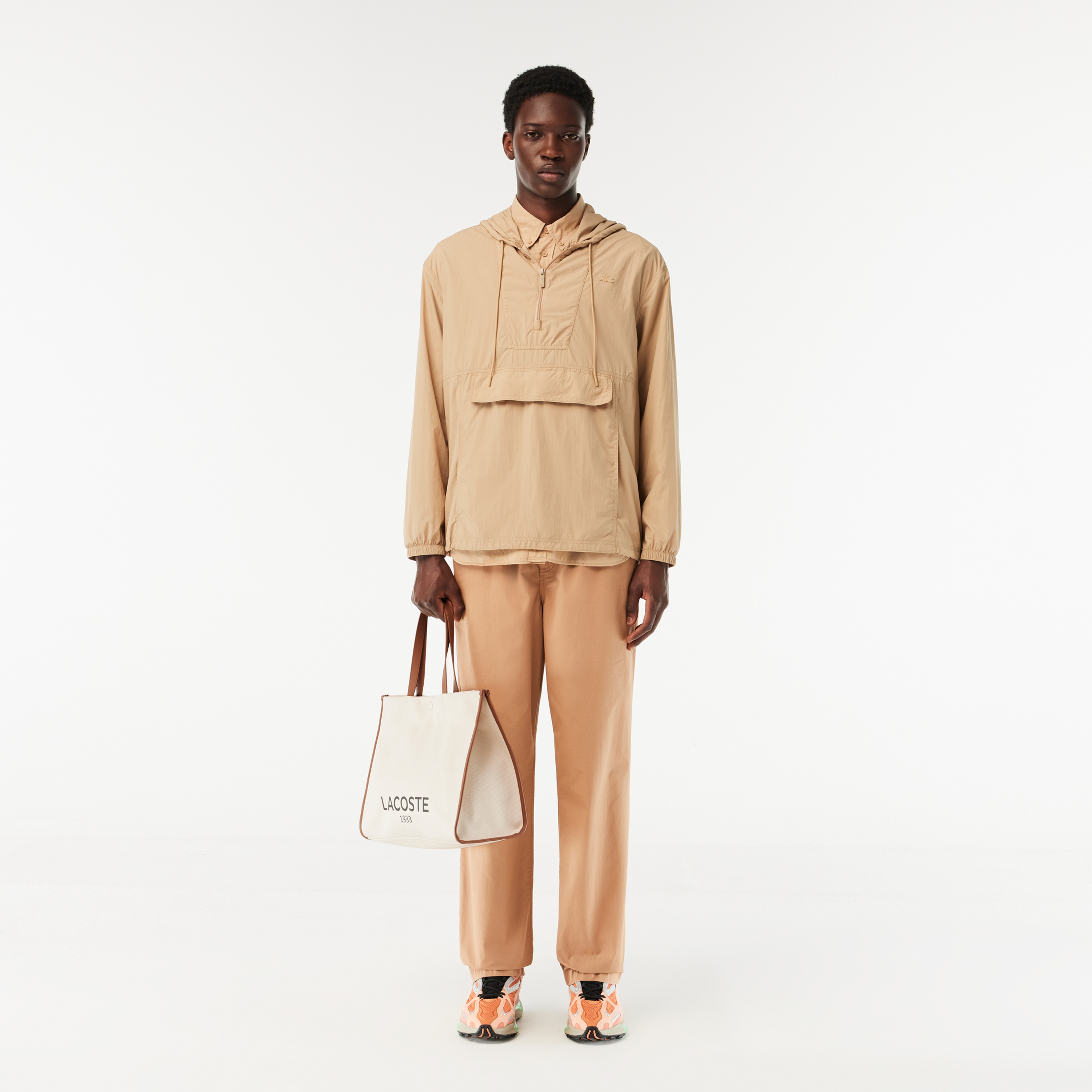 Heritage Canvas Unisex Bej Omuz Çantası