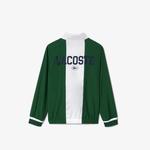 Çocuk Fermuarlı Renk Bloklu Yeşil Eşofman Takımı