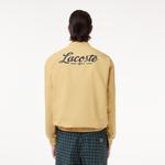 Erkek Loose Fit V Yaka Sarı Sweatshirt