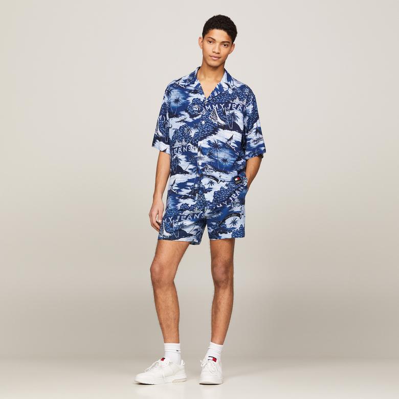 Tommy Hilfiger Erkek Mor Gömlek
