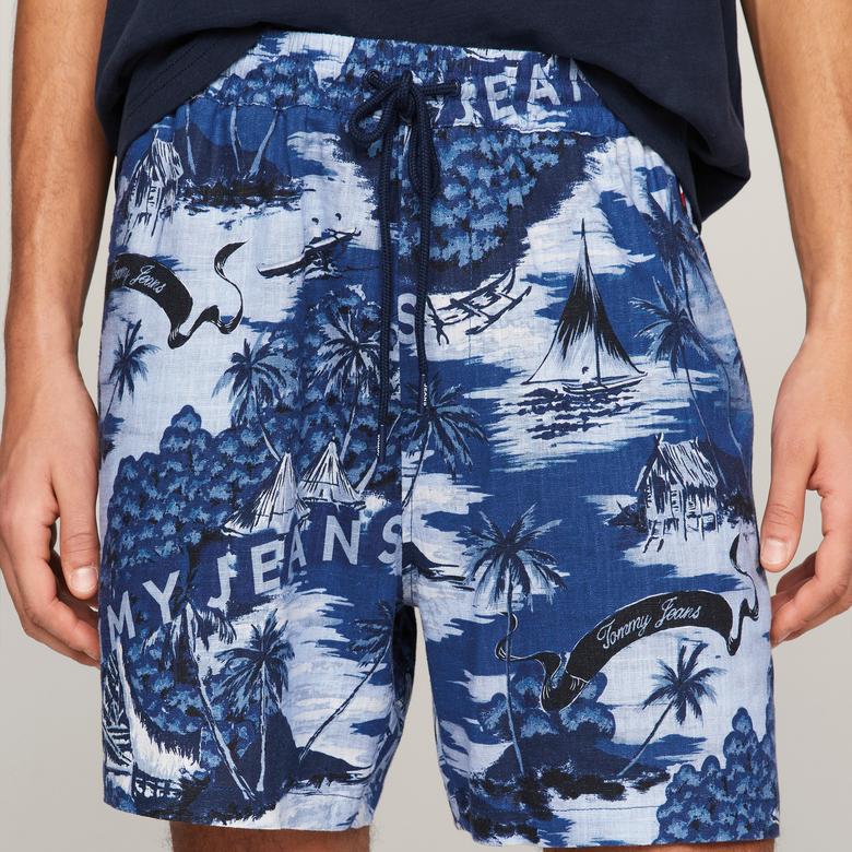 Tommy Hilfiger Erkek Mor Şort