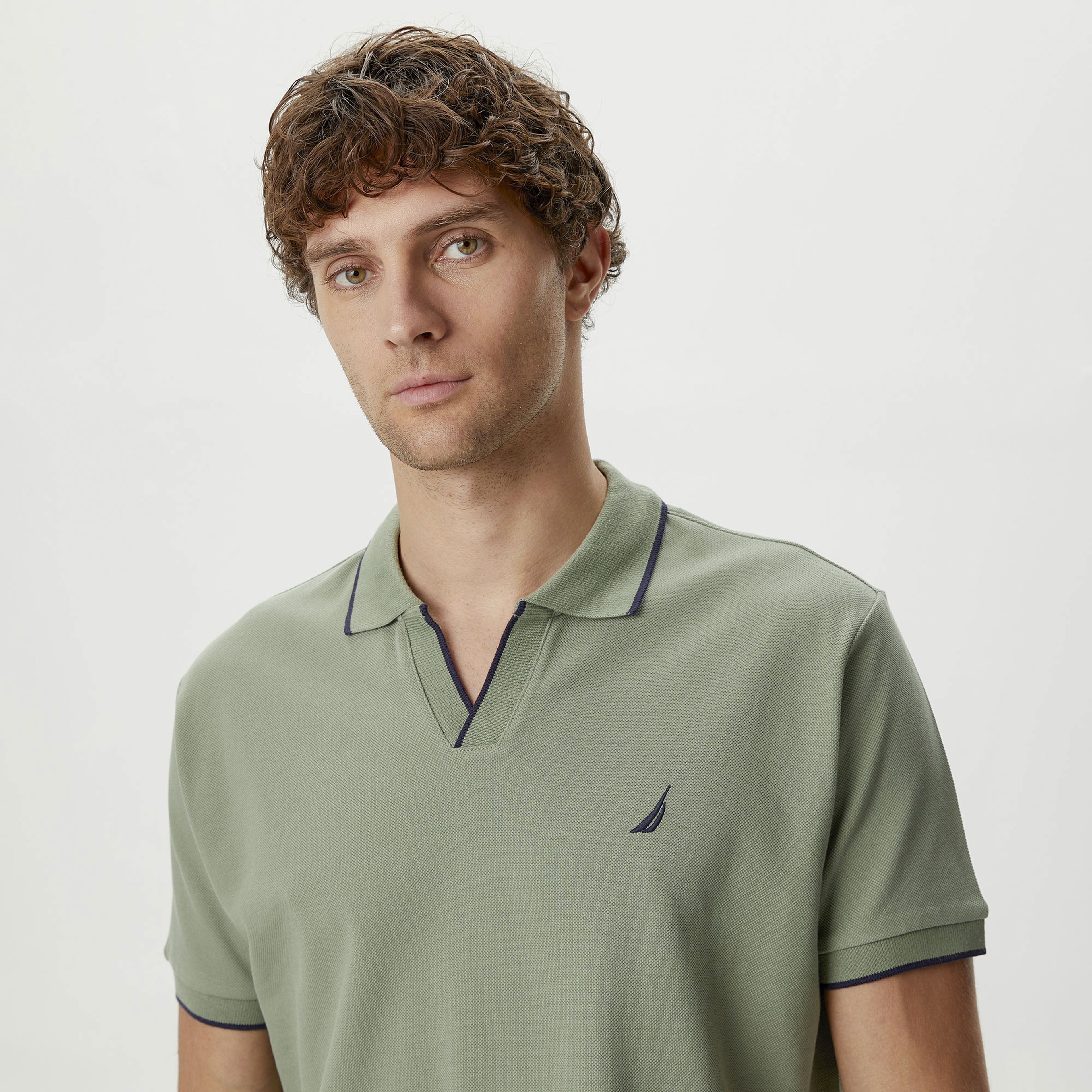 Nautica Erkek Yeşil Classic Fit Kısa Kollu Polo