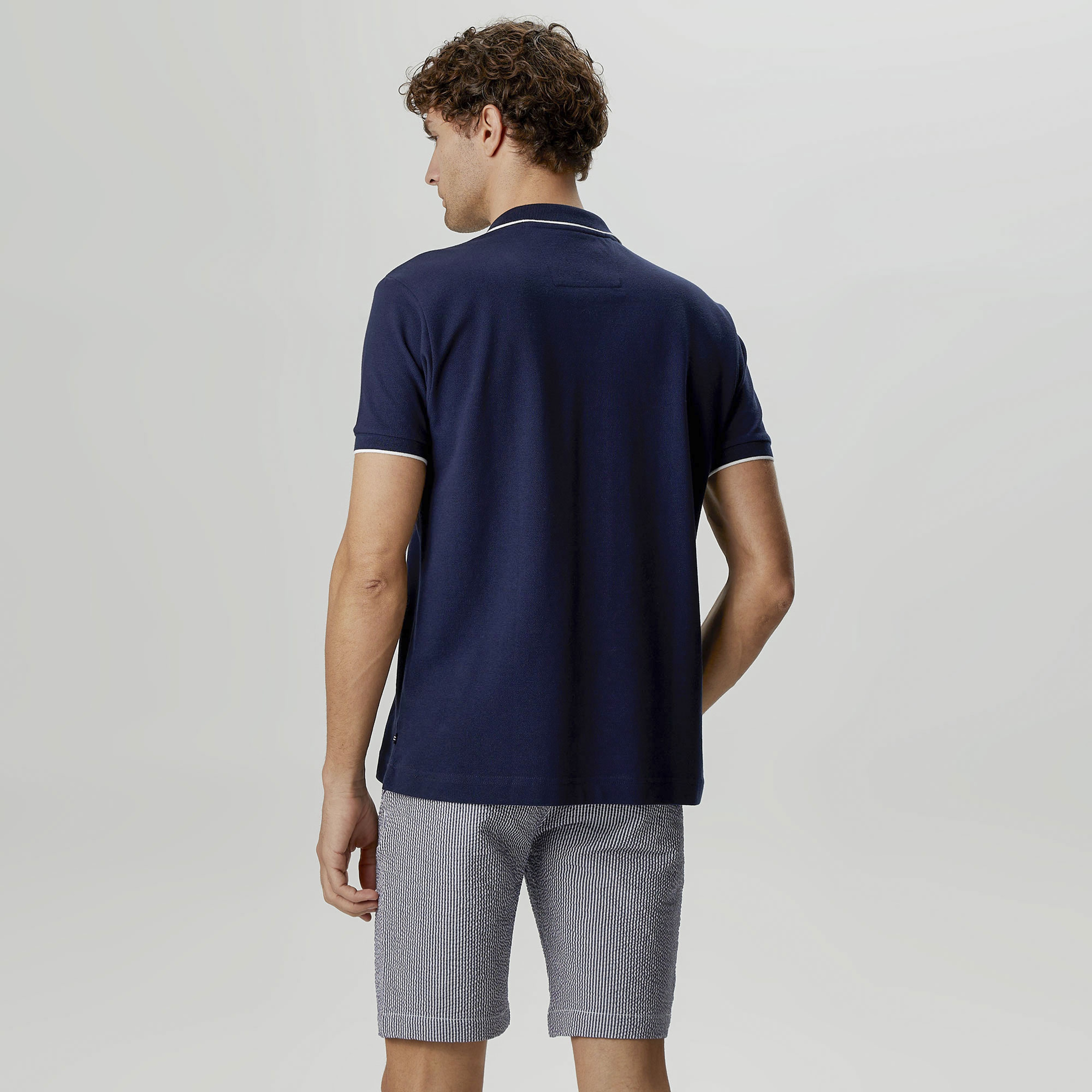 Nautica Erkek Lacivert Classic Fit Kısa Kollu Polo Yaka T-Shirt