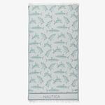 Nautica Unisex Lacivert Desenli Peştemal