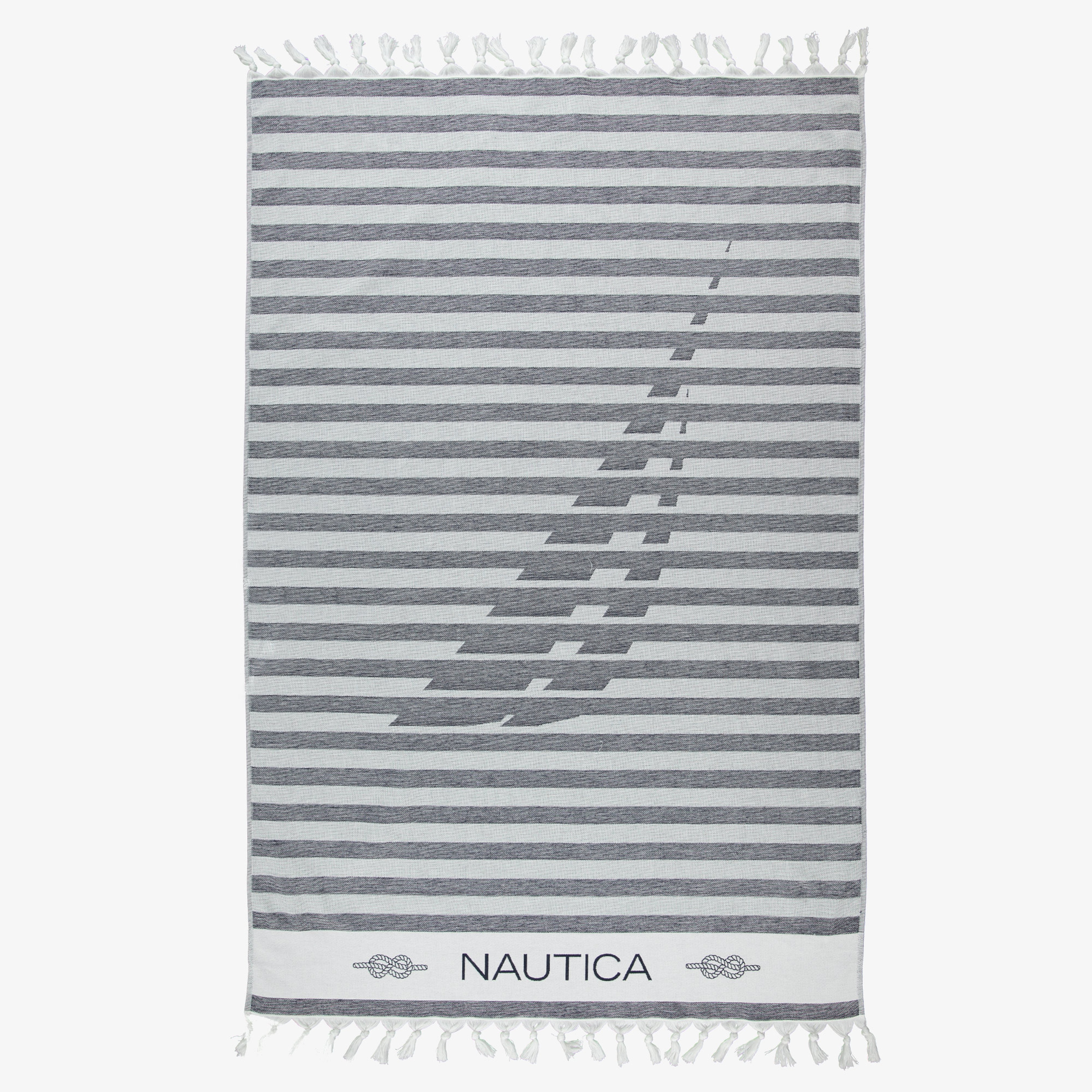 Nautica Unisex Lacivert Çizgili Peştemal
