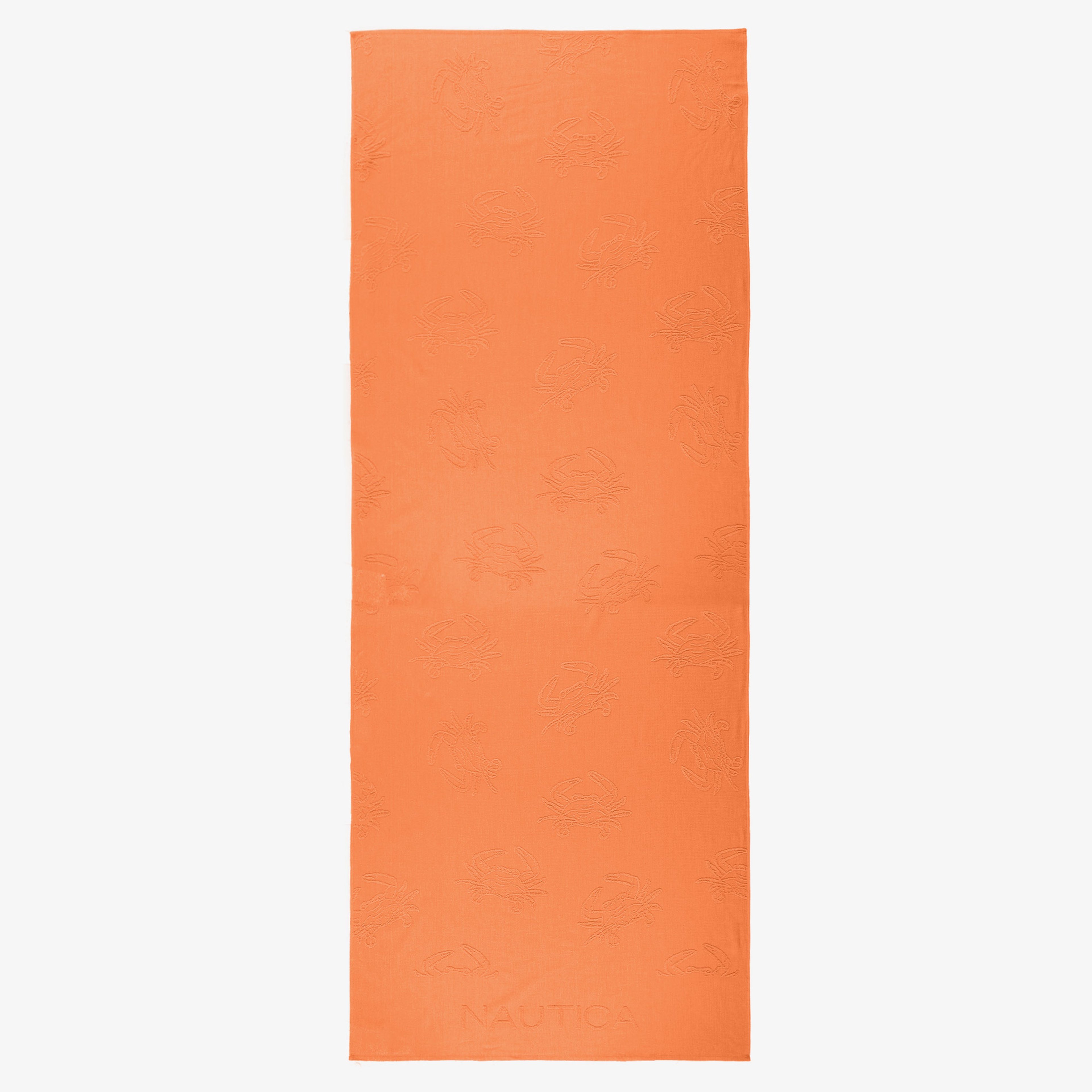 Nautica Unisex Turuncu Desenli Plaj Havlusu