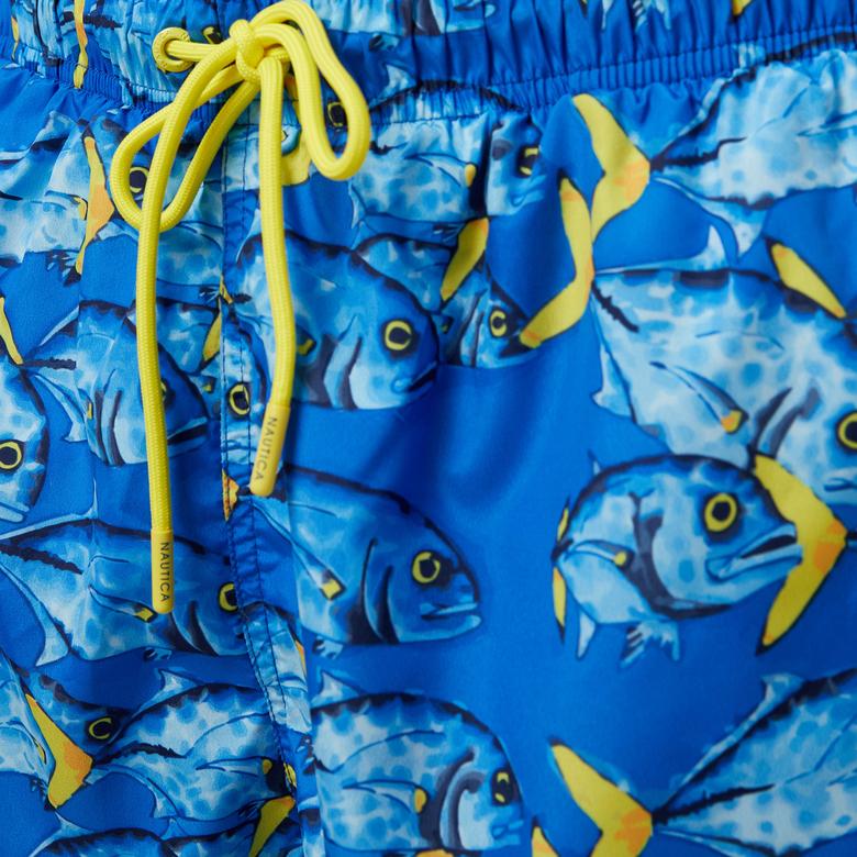 Nautica Erkek Mavi Standart Fit Deniz Şortu